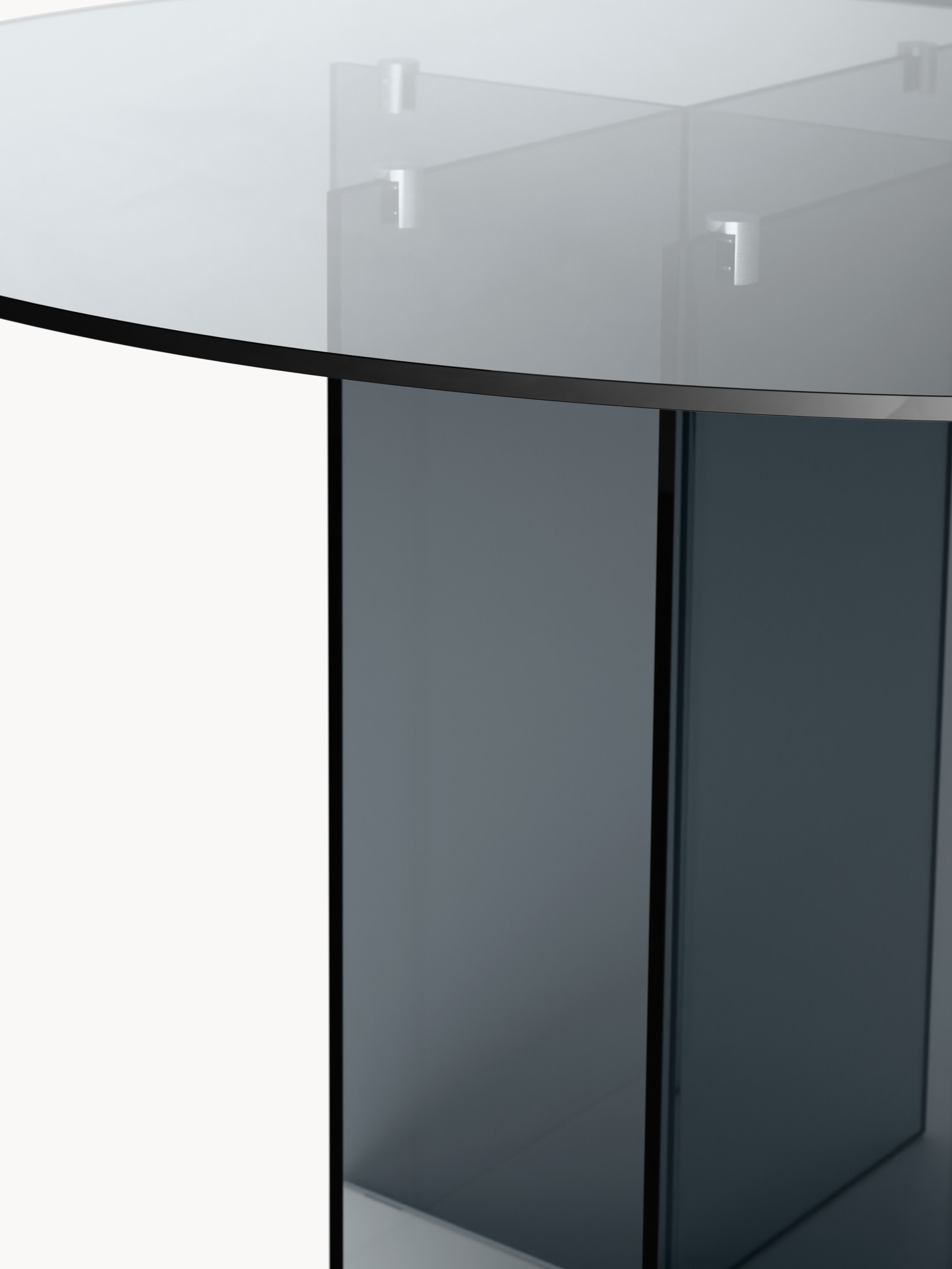 Anouk Round Glass Dining Table, in various sizes