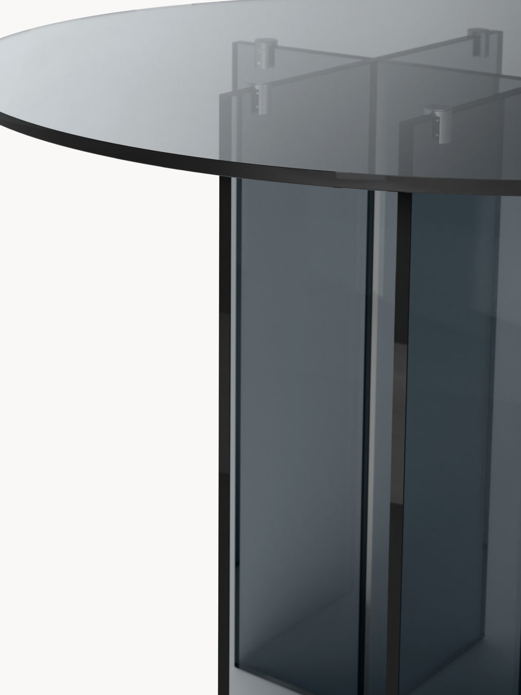 Anouk Round Glass Dining Table, in various sizes