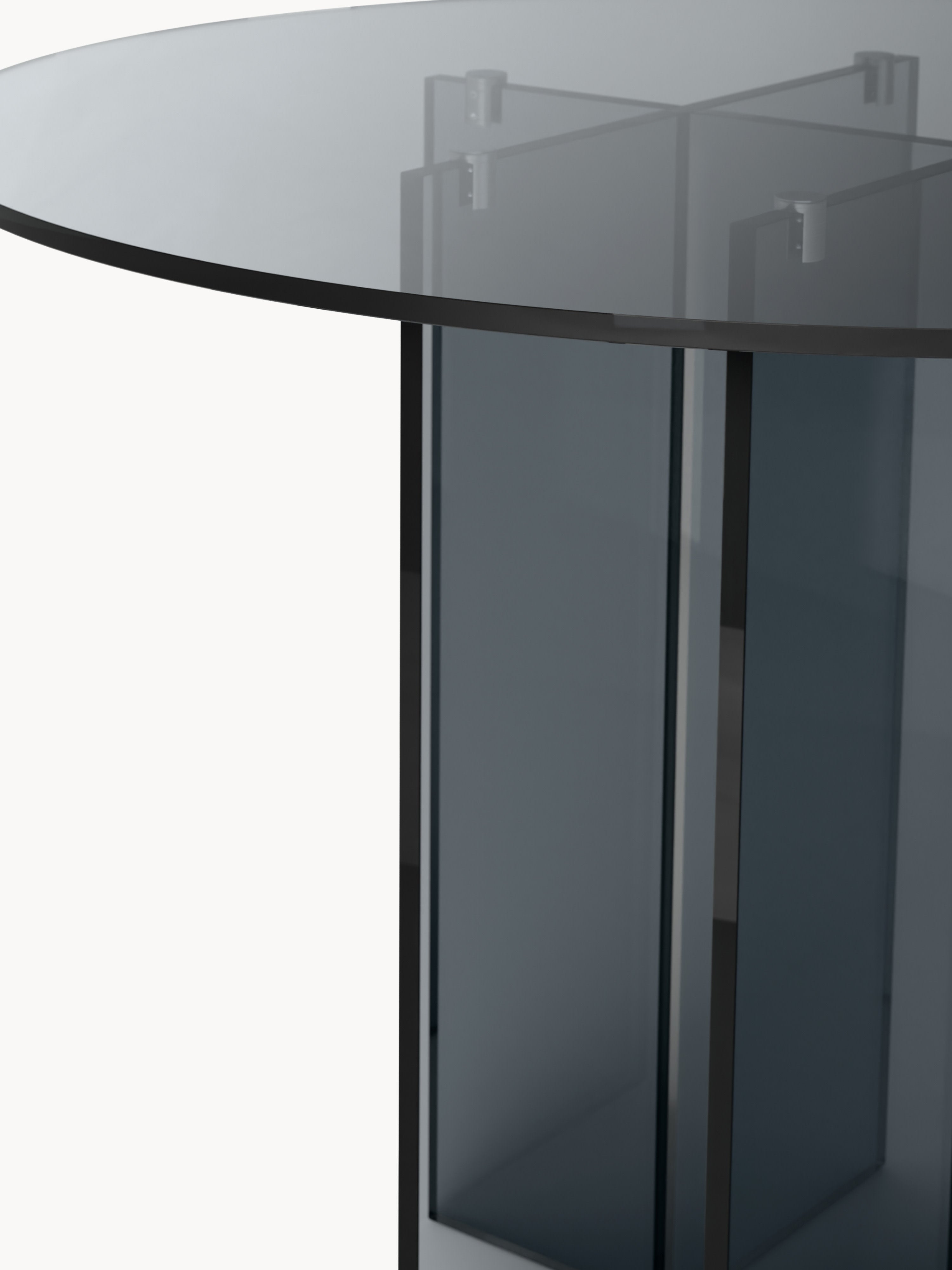 Anouk Round Glass Dining Table, in various sizes