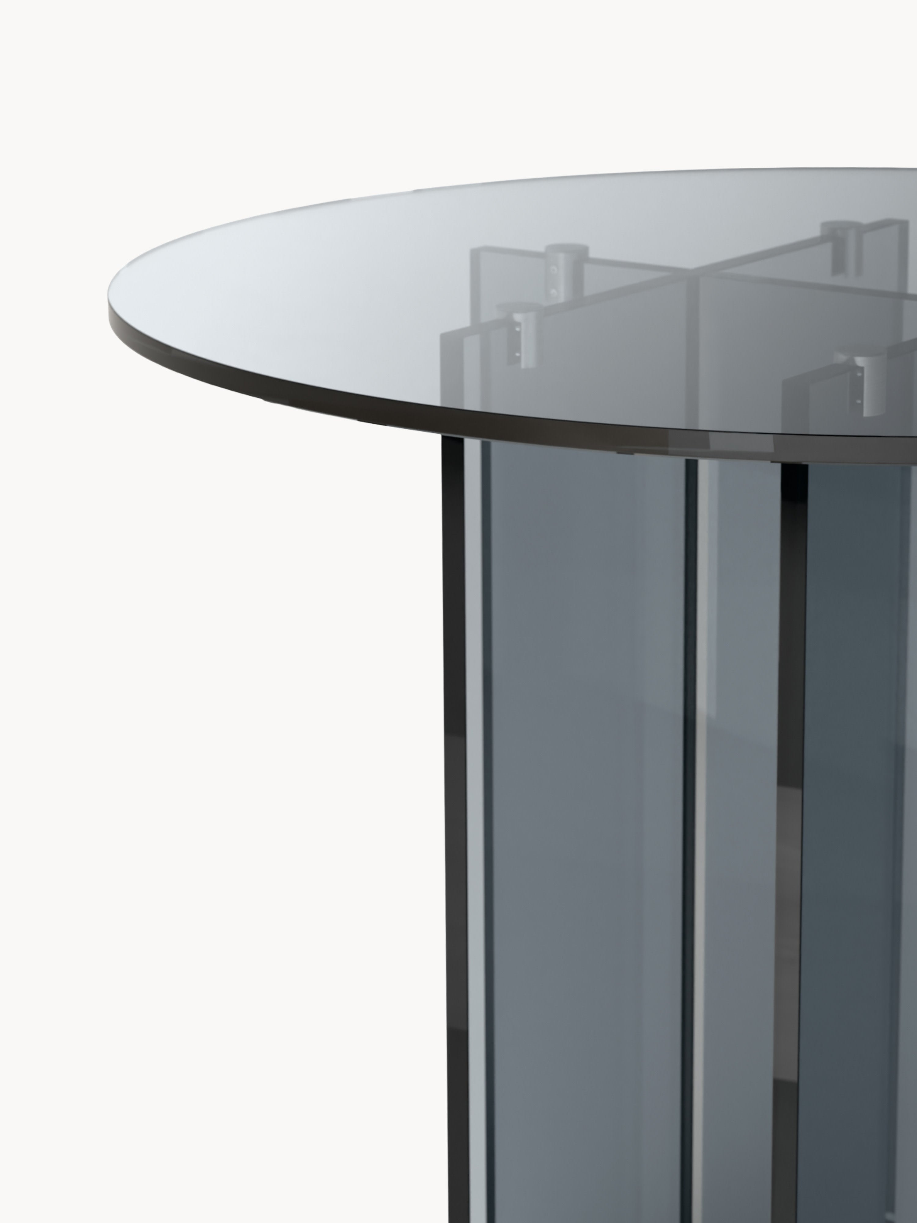 Anouk Round Glass Dining Table, in various sizes