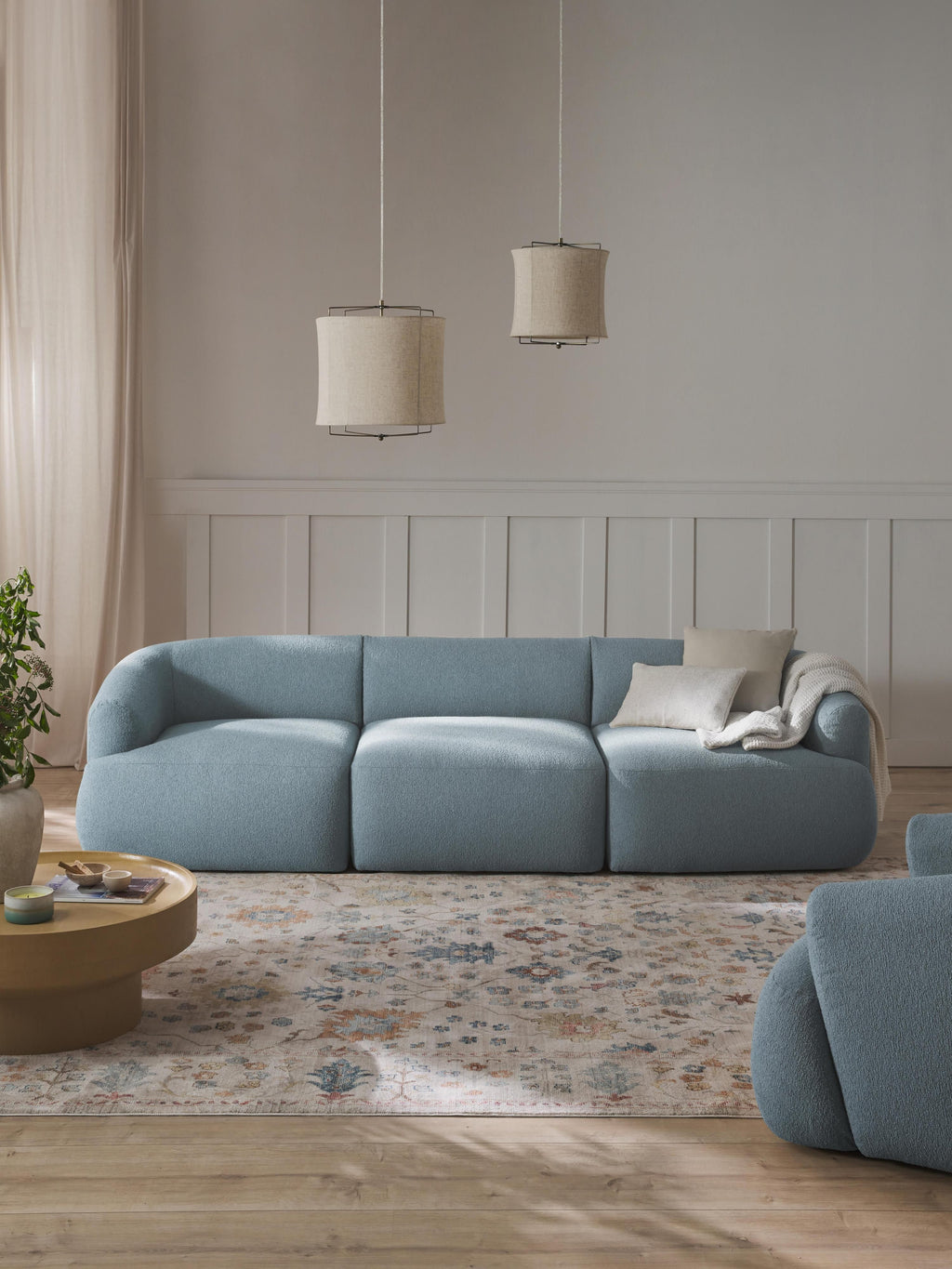 Sofia Modular Bouclé Sofa (4-seater)