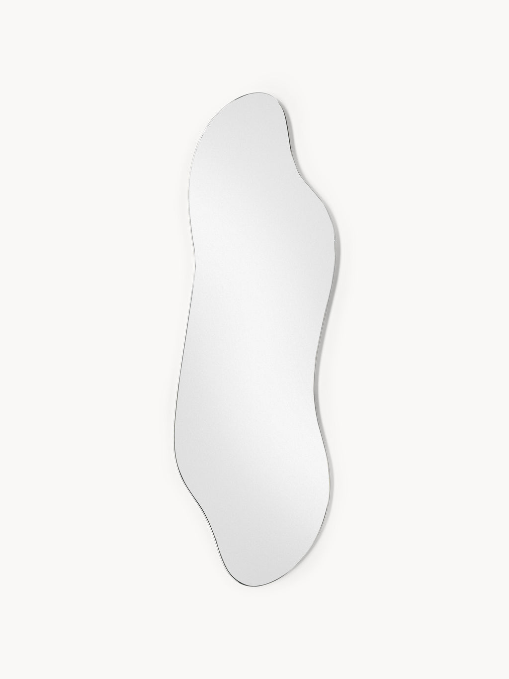Lia Frameless Full-Length Wall Mirror in an Organic Shape