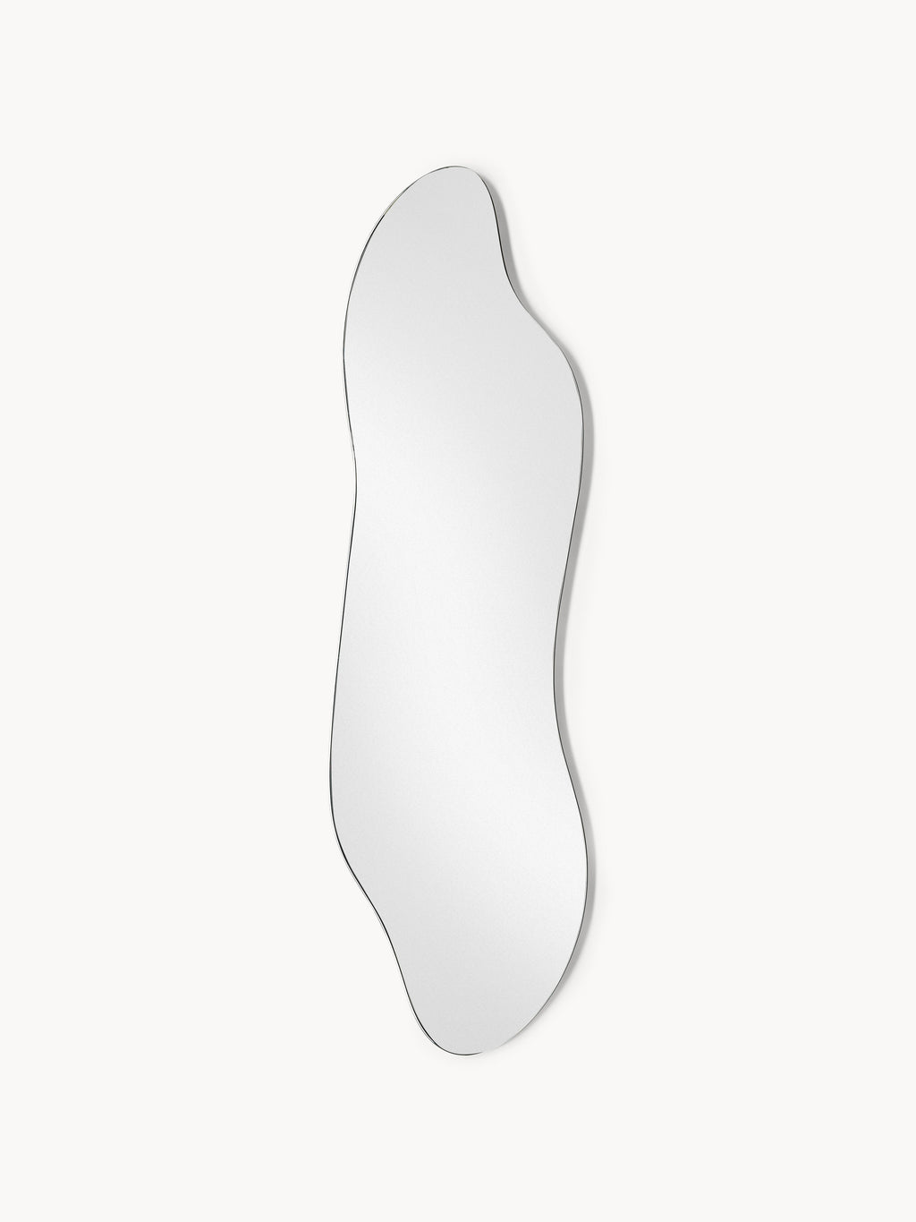 Lia Frameless Full-Length Wall Mirror in an Organic Shape