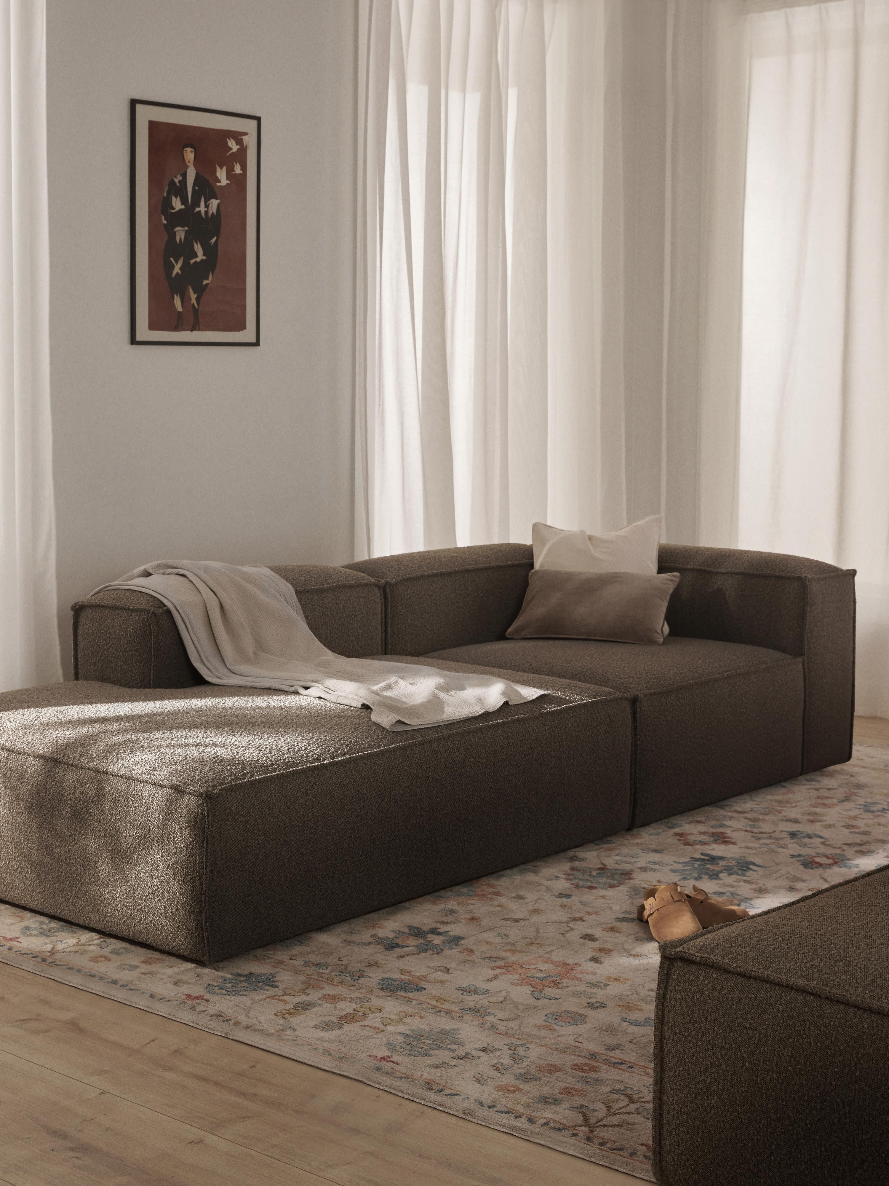 Lennon Bouclé Modular Ottoman