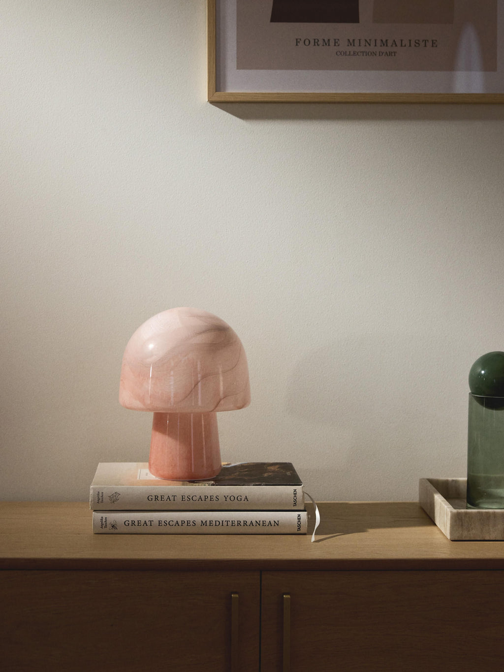 Talia Small Marble Effect Table Lamp