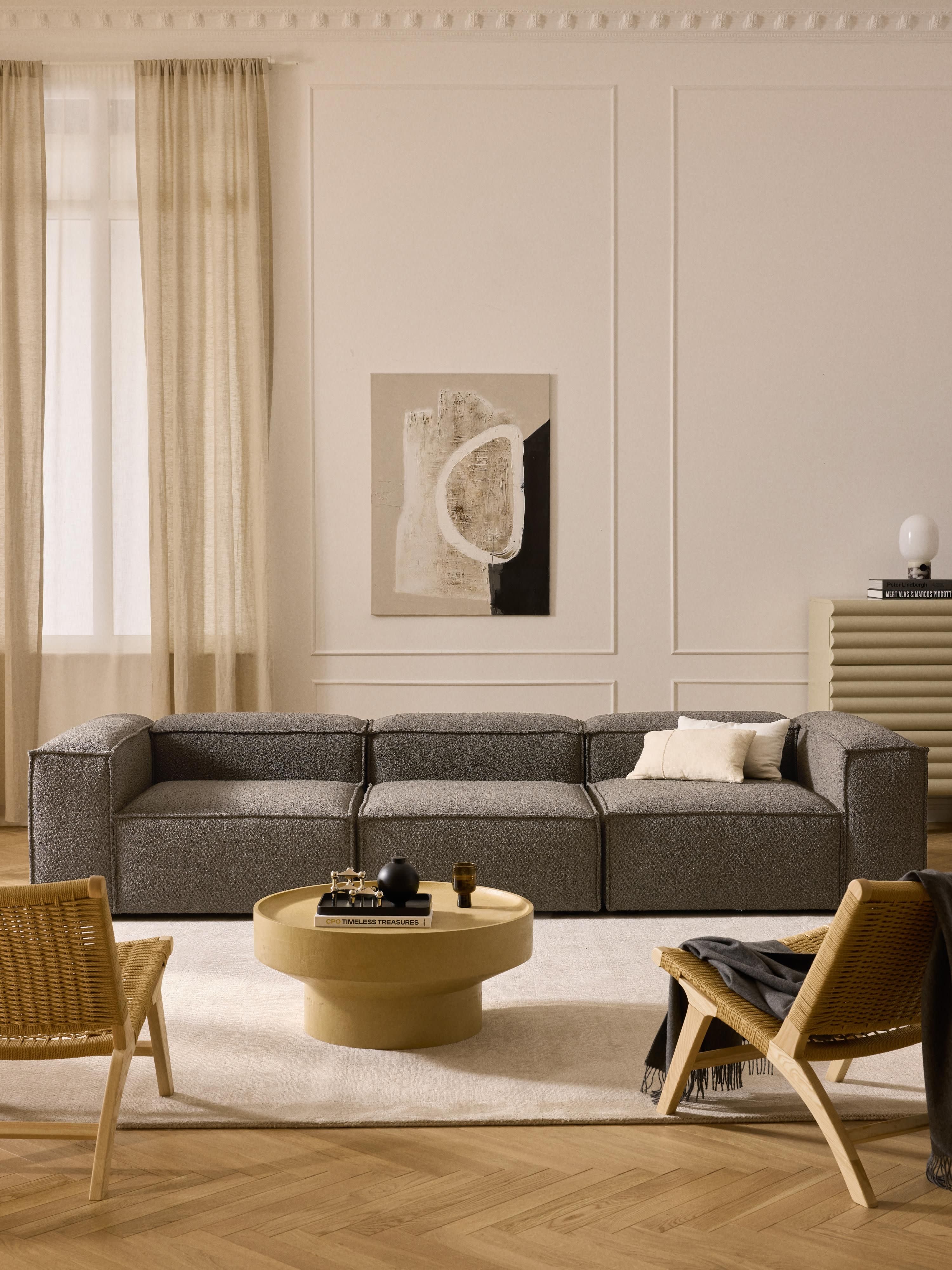Lennon Bouclé Modular Sofa (4-seater)
