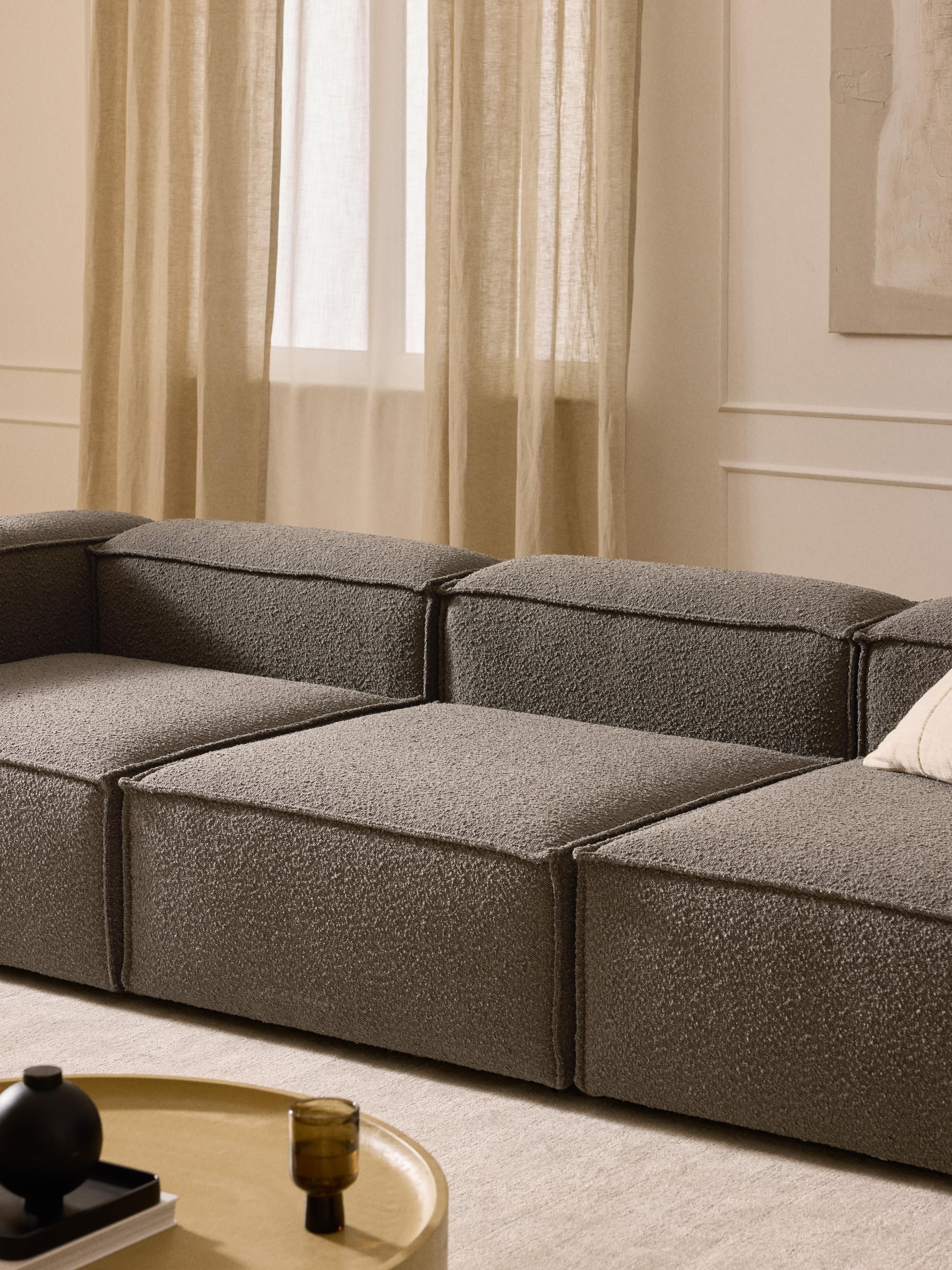 Lennon Bouclé Modular Sofa (4-seater)