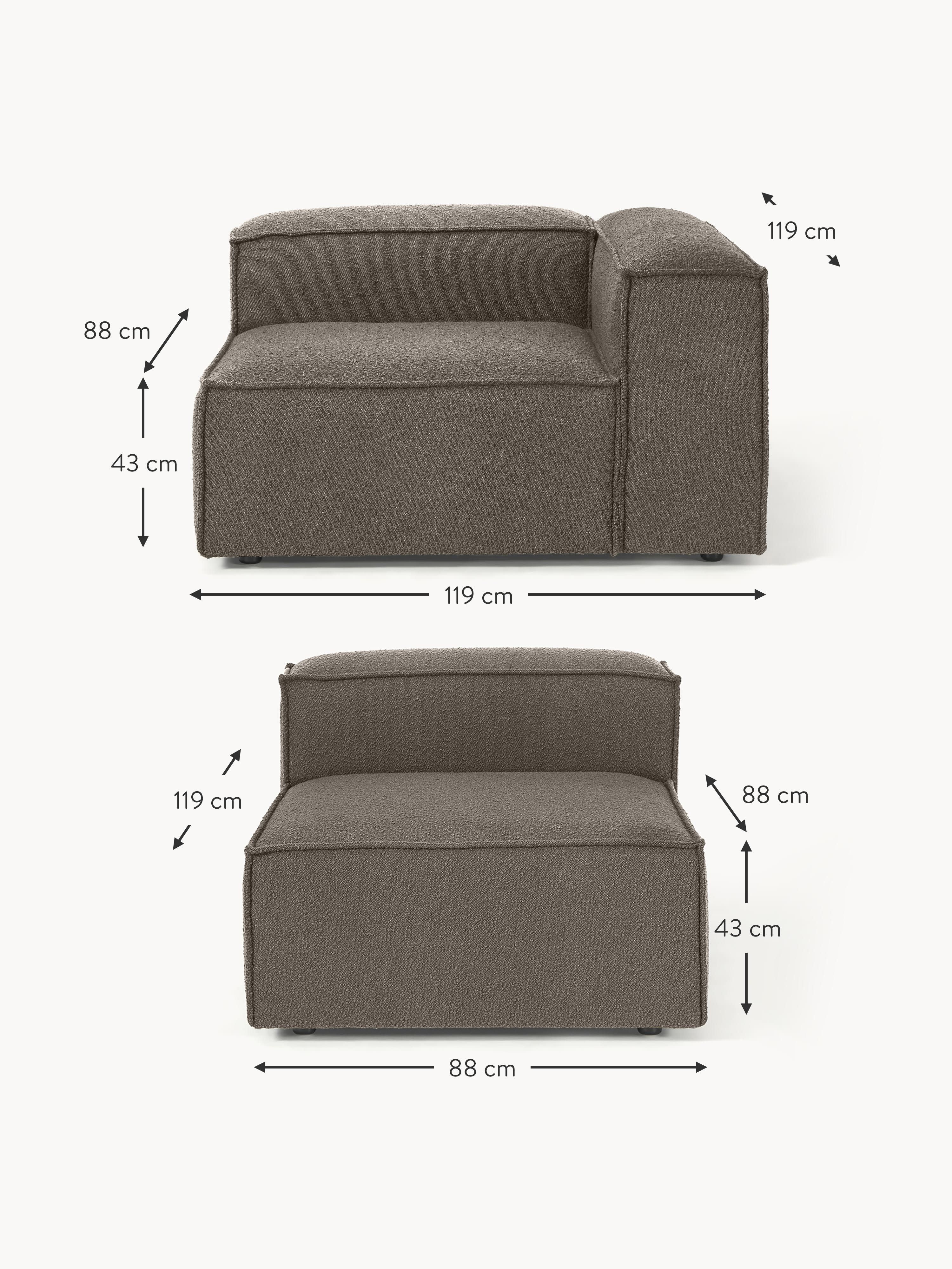 Lennon Bouclé Modular Sofa (4-seater)