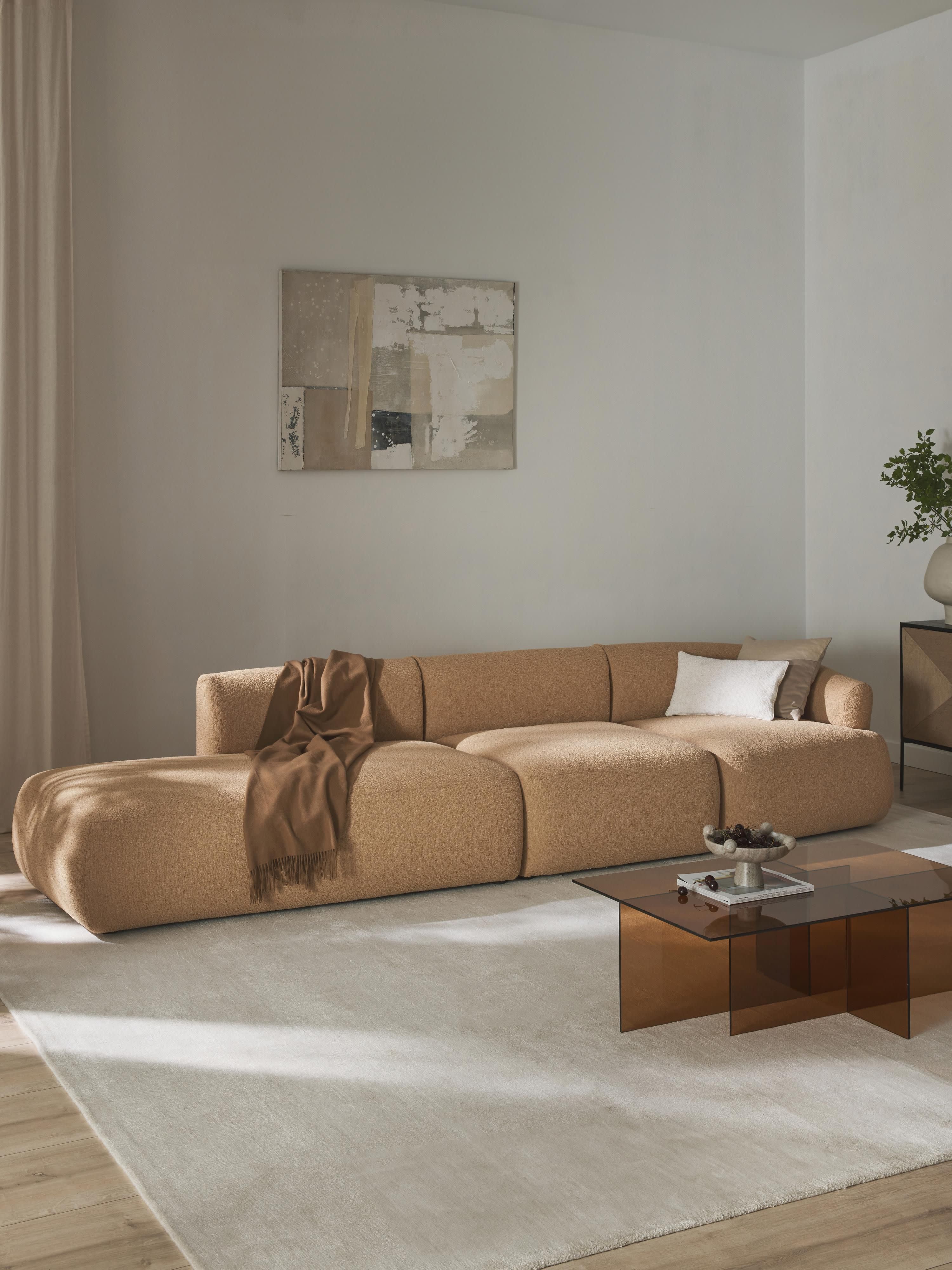 Sofia Modular Bouclé Chaise (4-seater)
