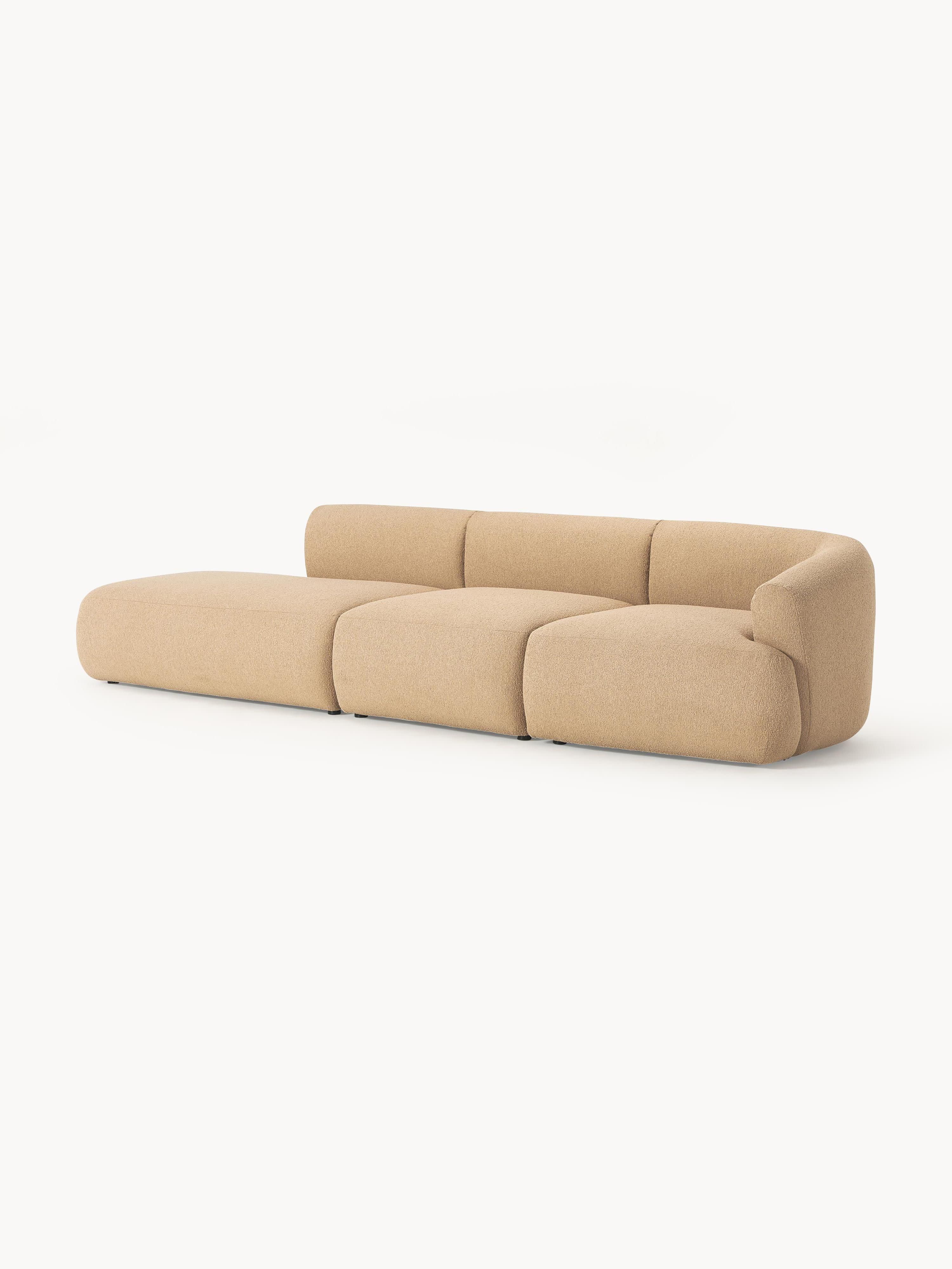 Sofia Modular Bouclé Chaise (4-seater)