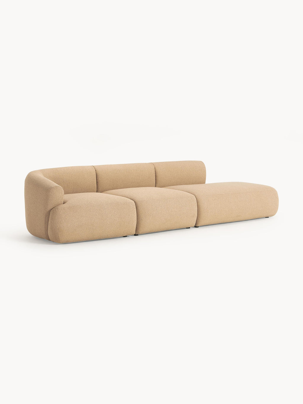 Sofia Modular Bouclé Chaise (4-seater)