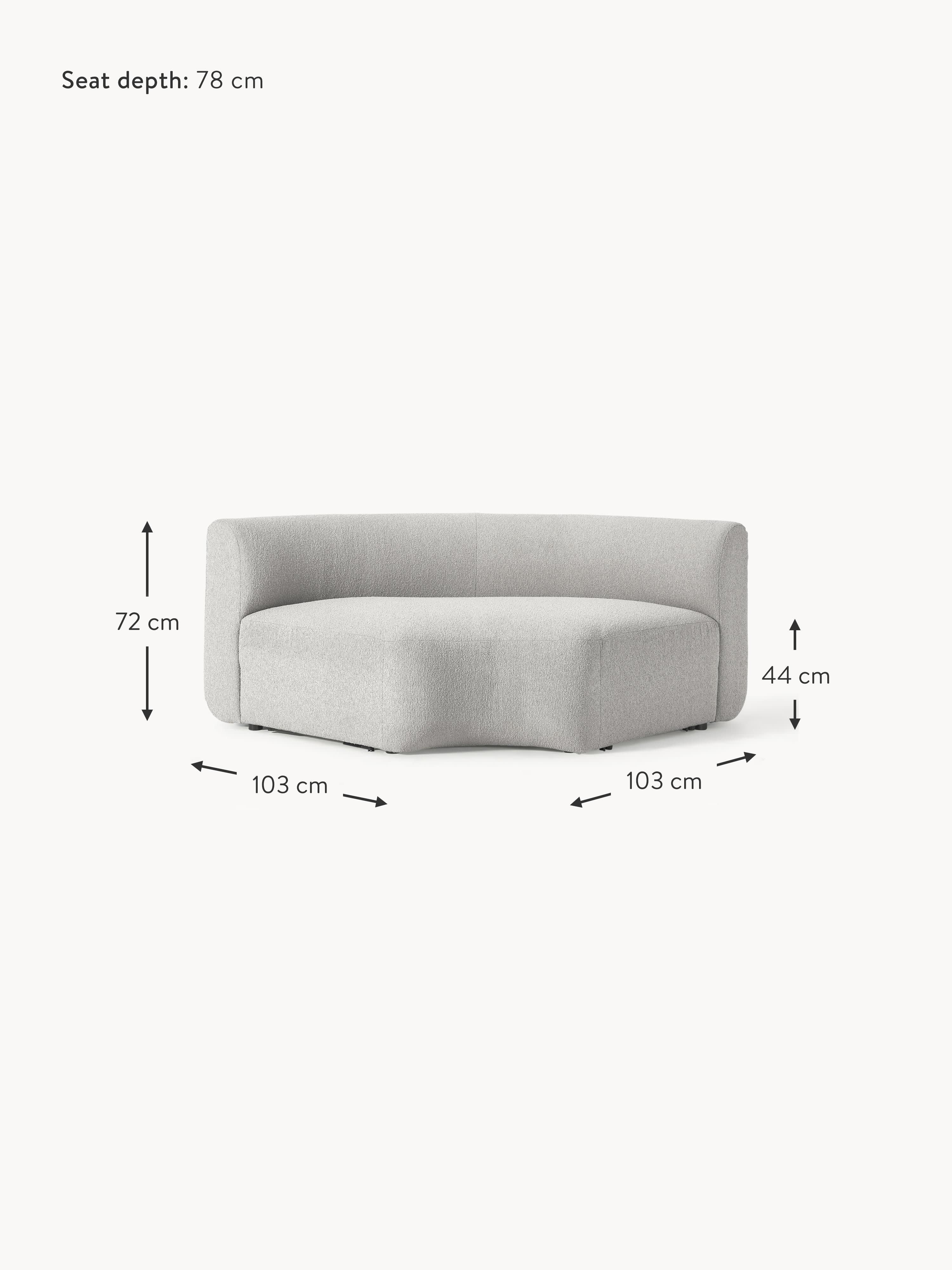 Sofia Round Bouclé Corner Module