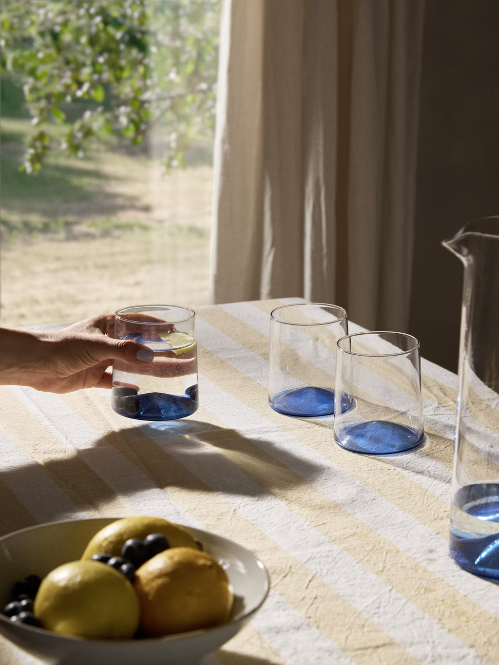 Hadley Mouth-Blown Borosilicate Tumblers, Set of 4