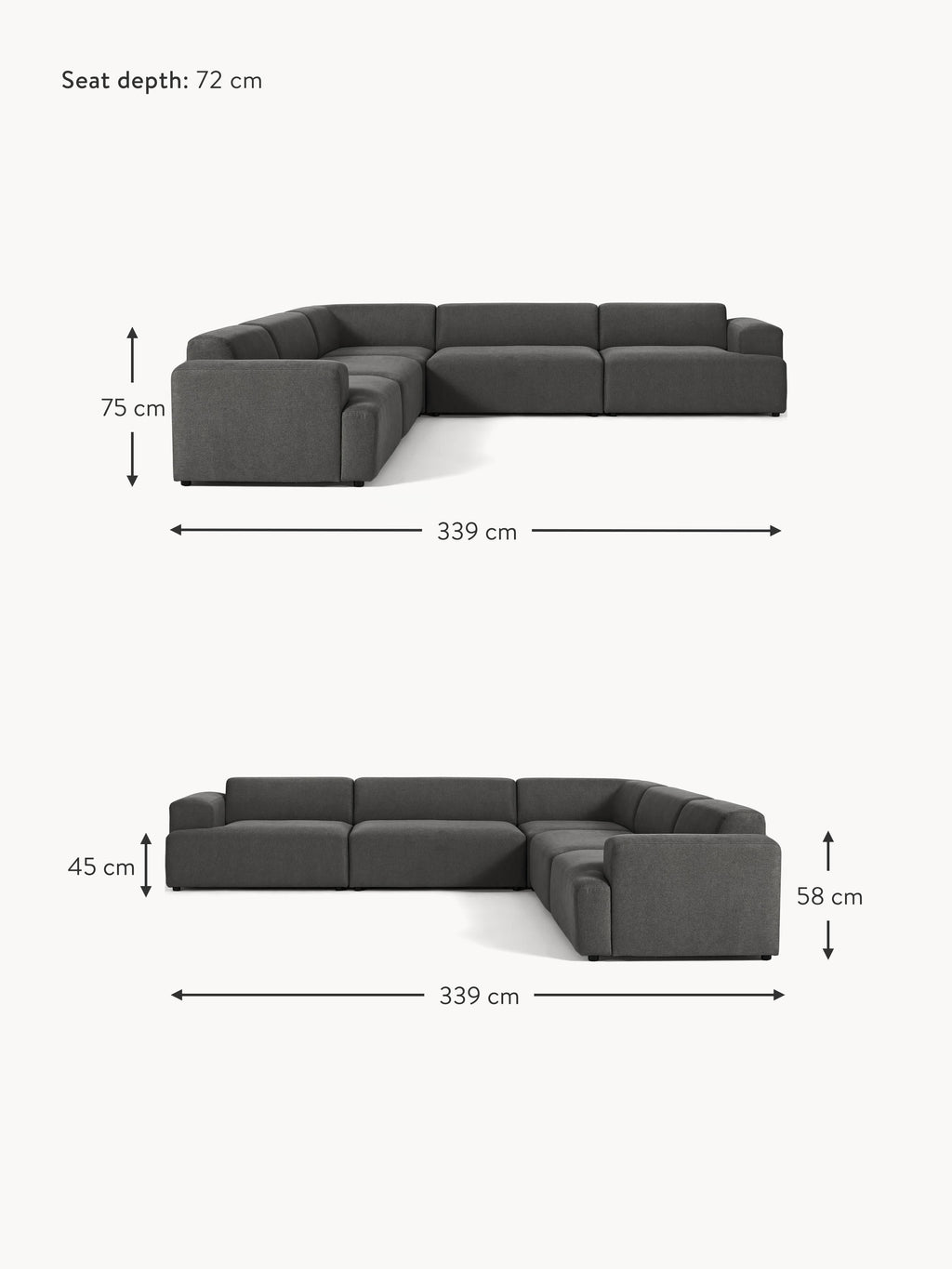 Melva Corner Sofa (4-seater)