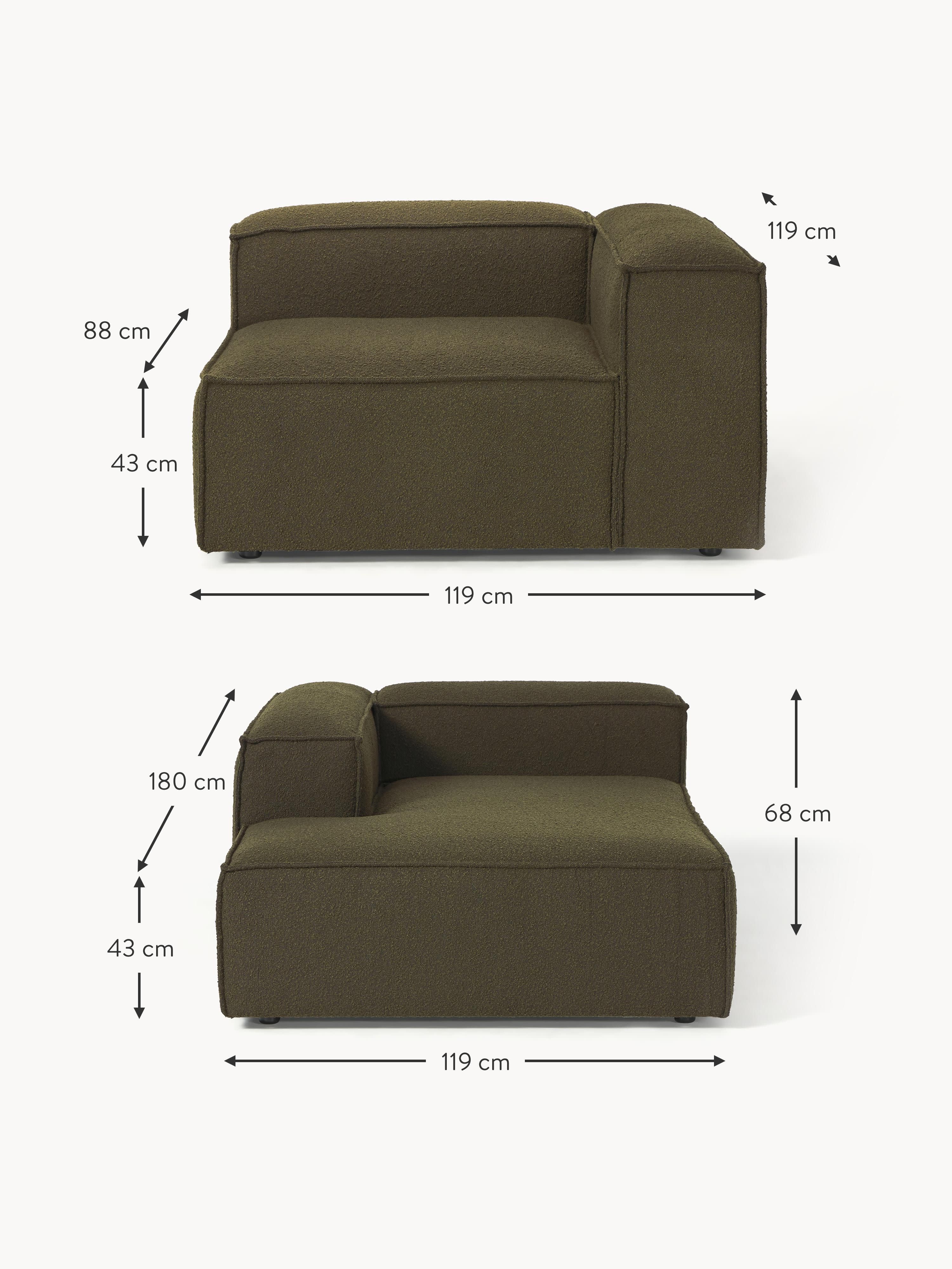 Lennon Bouclé Modular Corner Sofa (3-seater)