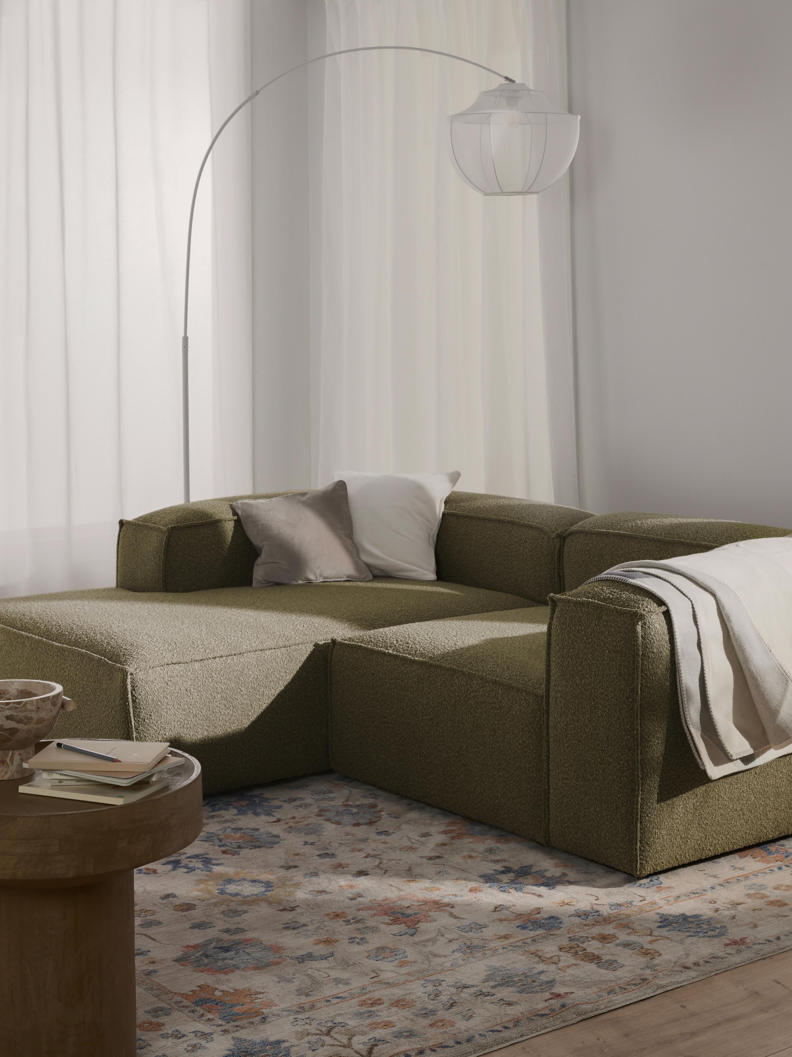 Lennon Bouclé Modular Corner Sofa (3-seater)