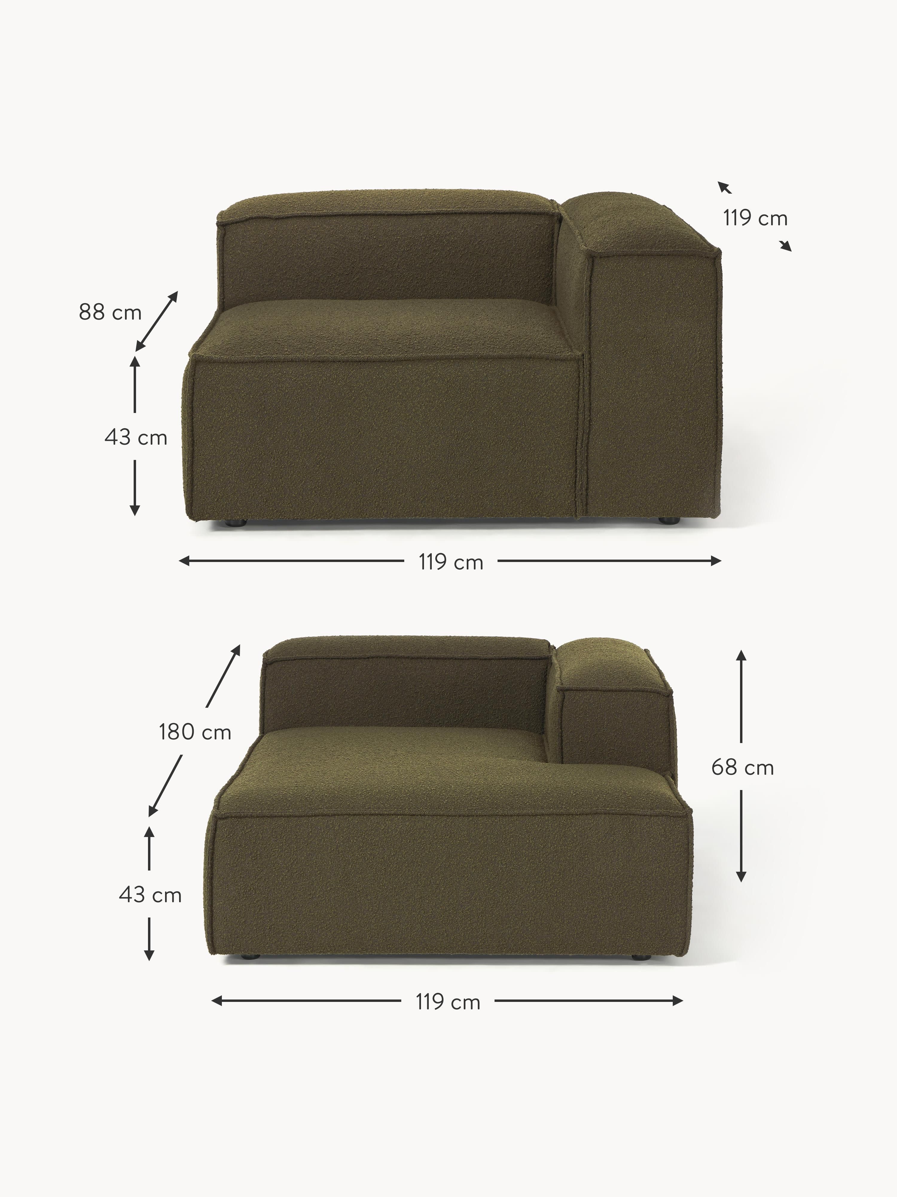 Lennon Bouclé Modular Corner Sofa (3-seater)