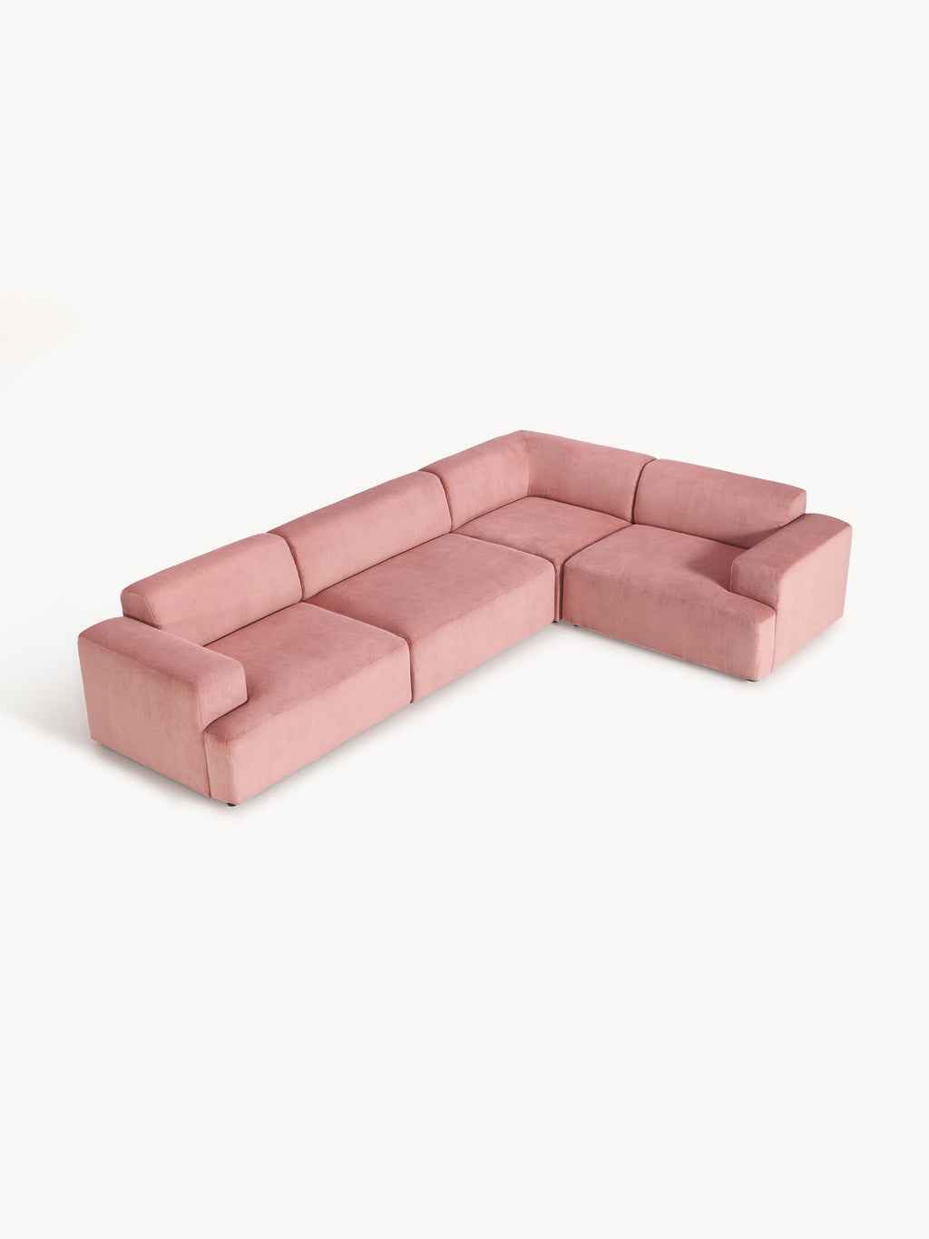 Melva Large Corduroy Corner Sofa (4-seater)