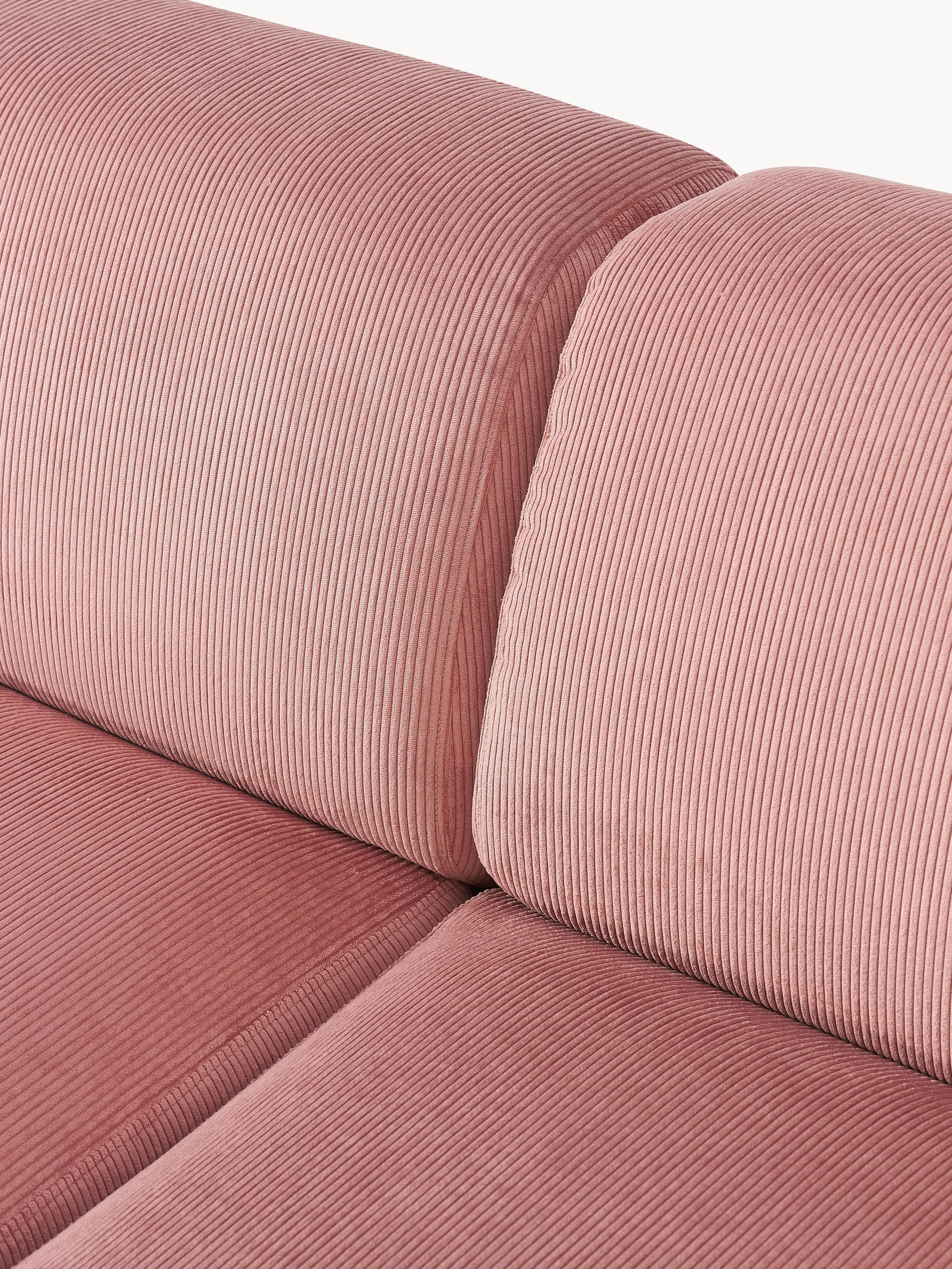 Melva Large Corduroy Corner Sofa (4-seater)