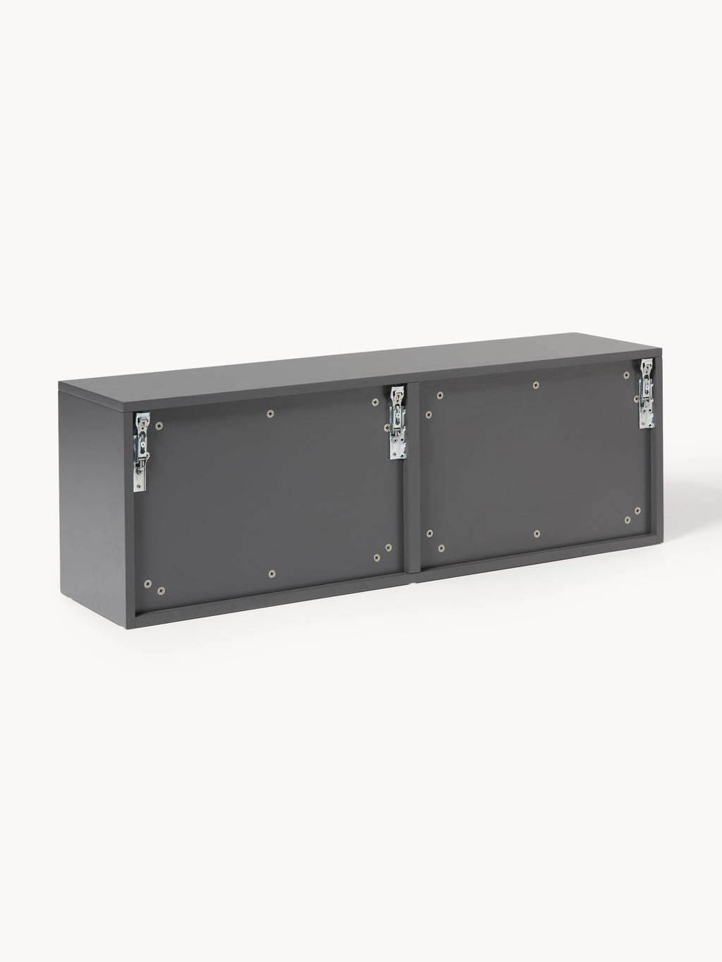 Shea Wall-Mounted Fold Out Shoe Cabinet with Ribbed Front