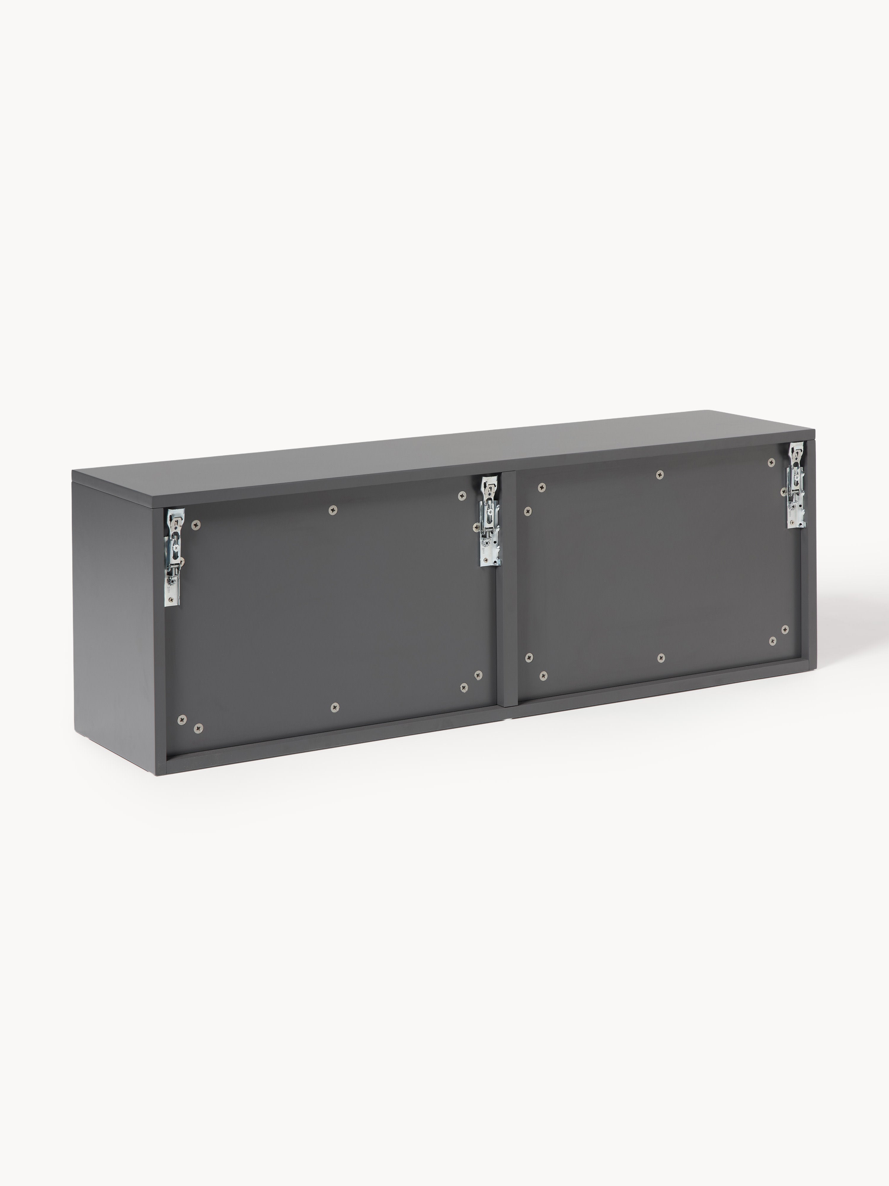 Shea Wall-Mounted Fold Out Shoe Cabinet with Ribbed Front