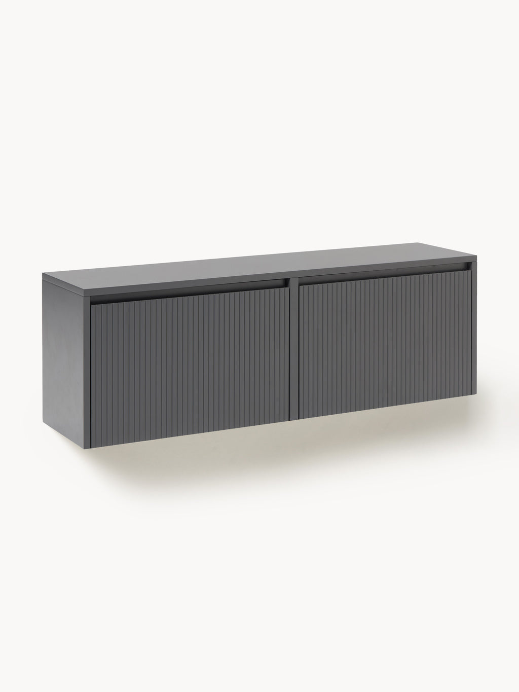 Gallery image 1 - Wall-Mounted Fold Out Shoe Cabinet Shea with Ribbed Front