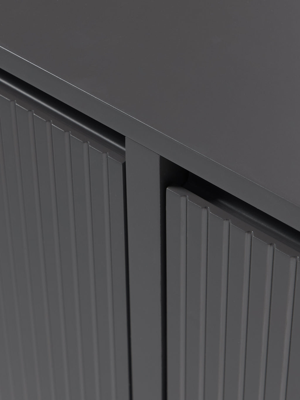 Shea Wall-Mounted Fold Out Shoe Cabinet with Ribbed Front