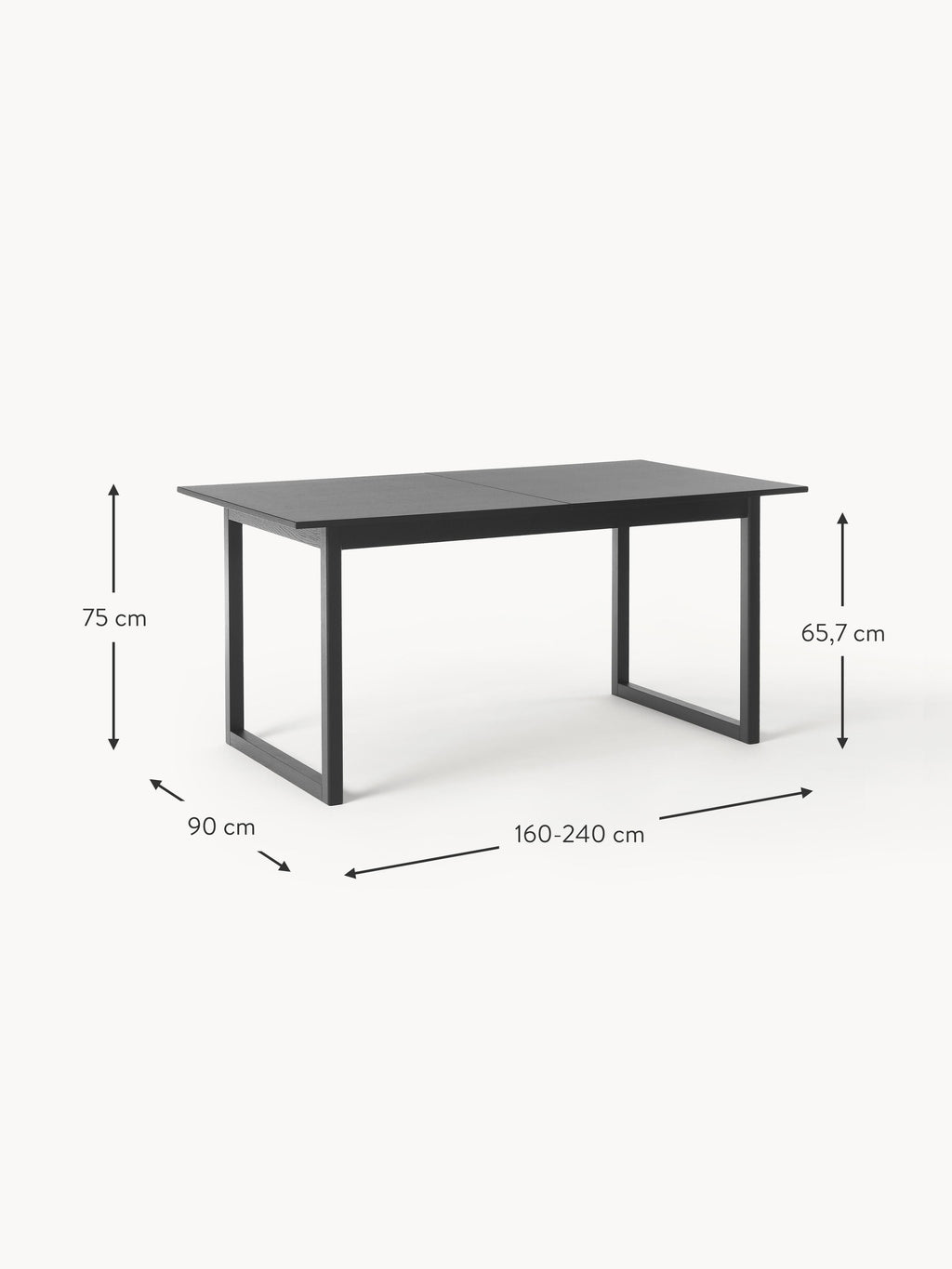 Calla Extendable Dining Table, in various sizes