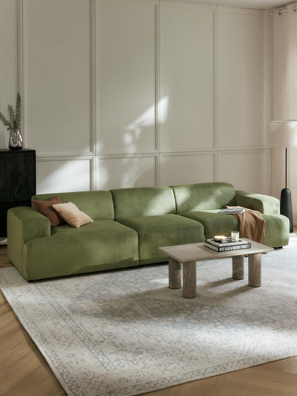 Melva Corduroy Sofa (4-seater)