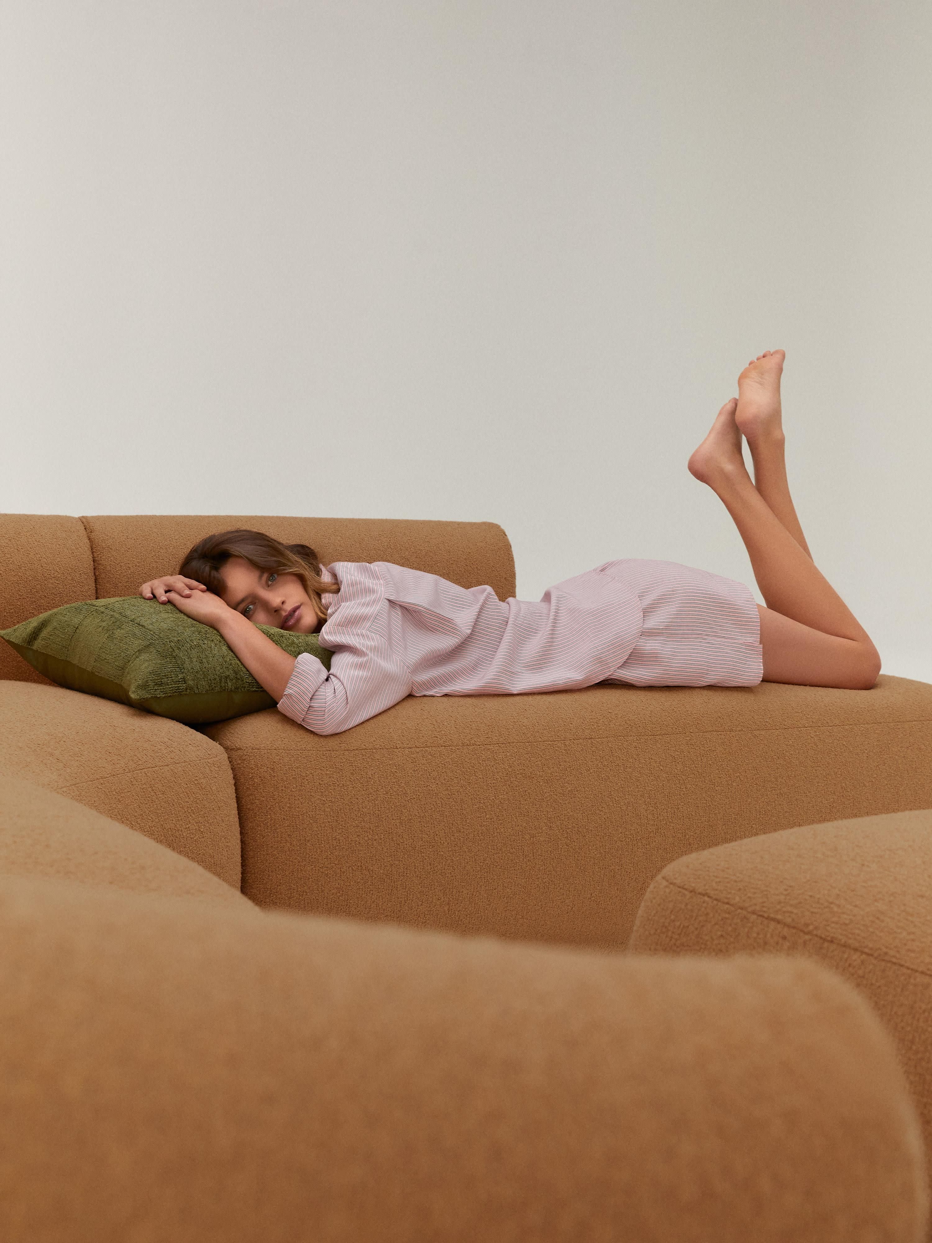 Sofia Modular Bouclé Corner Sofa (4-seater)