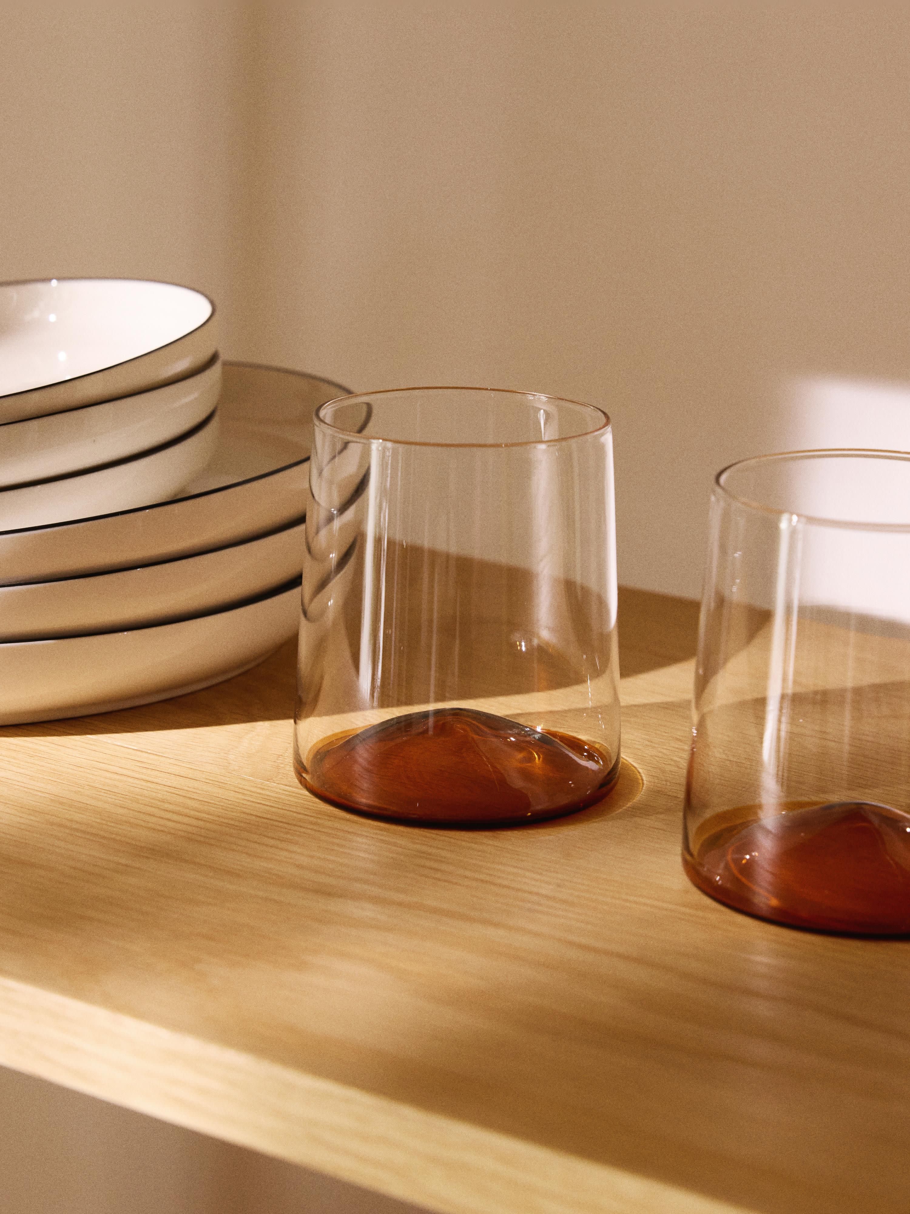 Hadley Mouth-Blown Borosilicate Tumblers, Set of 4