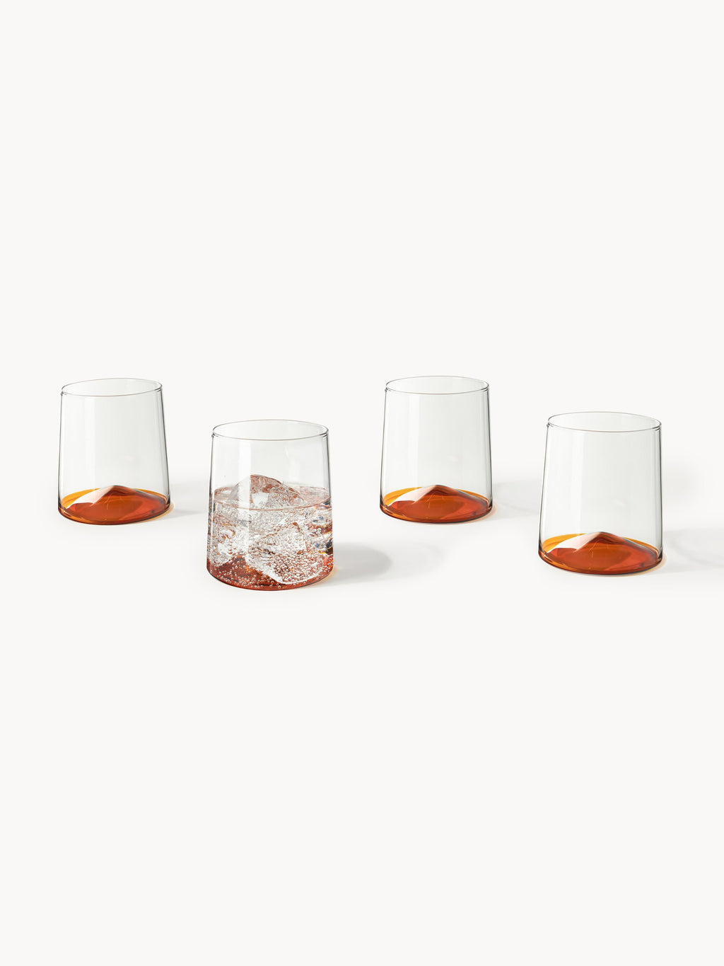 Hadley Mouth-Blown Borosilicate Tumblers, Set of 4