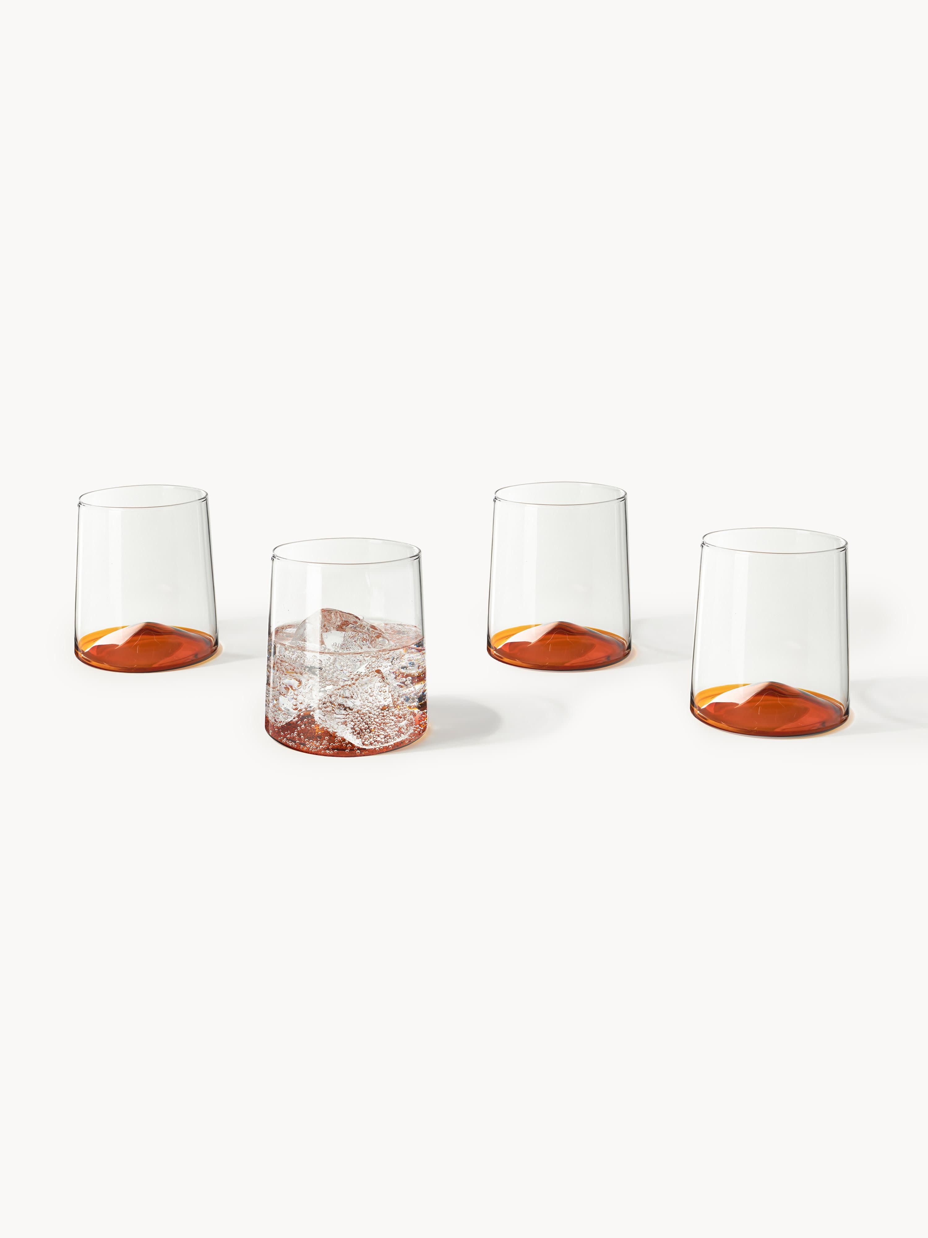 Hadley Mouth-Blown Borosilicate Tumblers, Set of 4