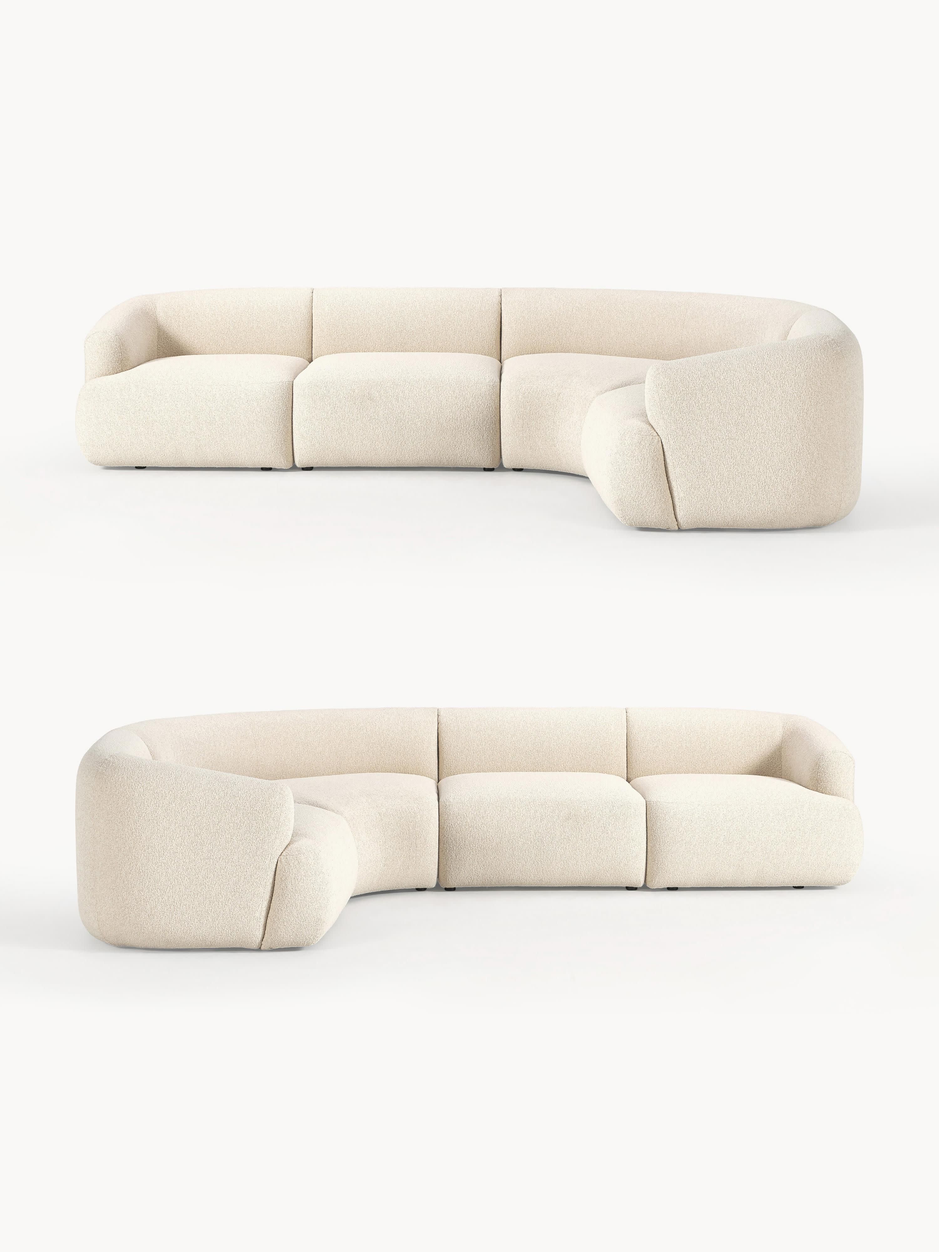 Sofia Modular Bouclé Corner Sofa (4-seater)