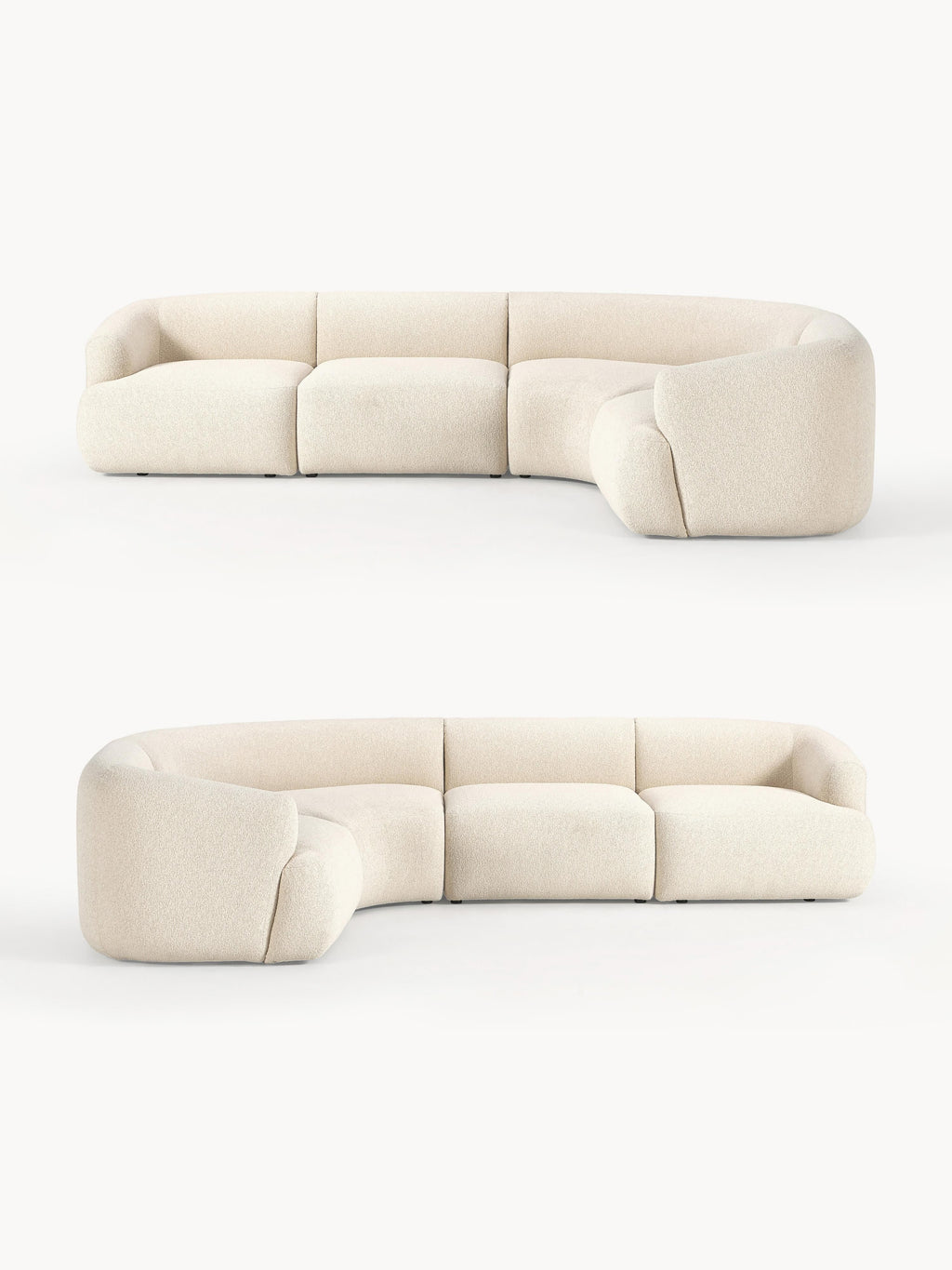 Sofia Modular Bouclé Corner Sofa (4-seater)