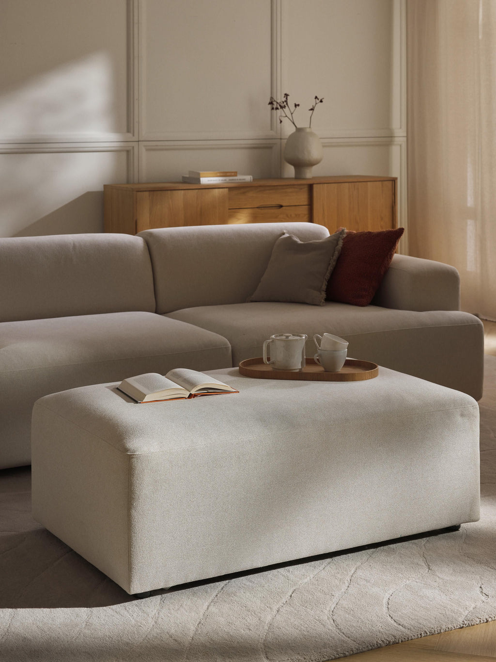 Melva XL Ottoman, W 116 x D 72 cm