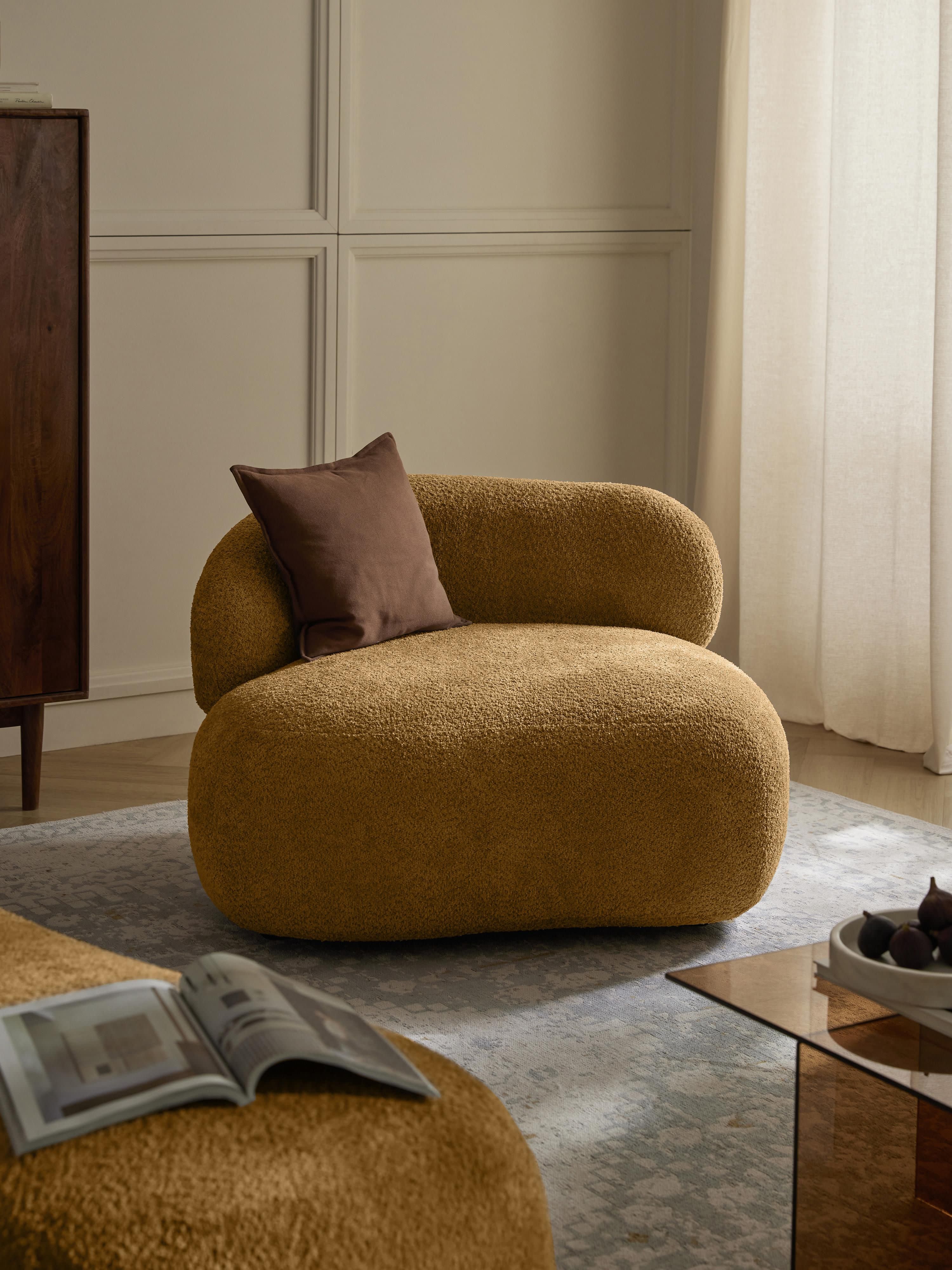 Alba Teddy Bouclé Lounge Chair