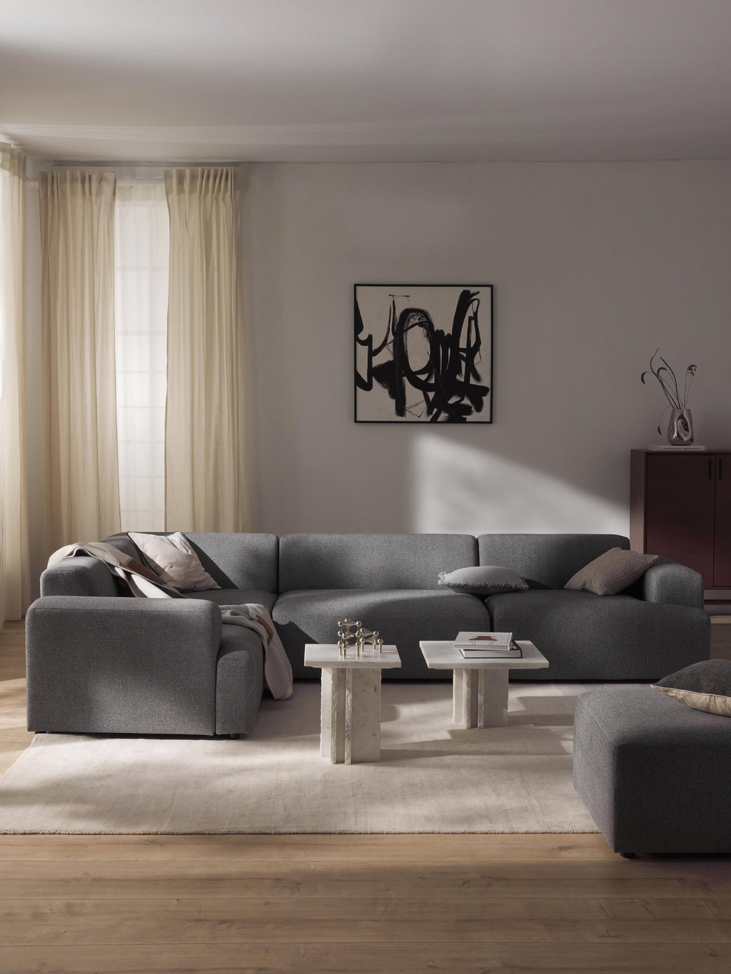 Melva Large Corner Sofa (4-seater)