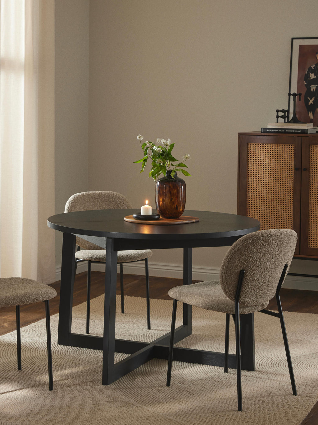 Bennet Extendable Dining Table, 115 - 215 x 75 cm