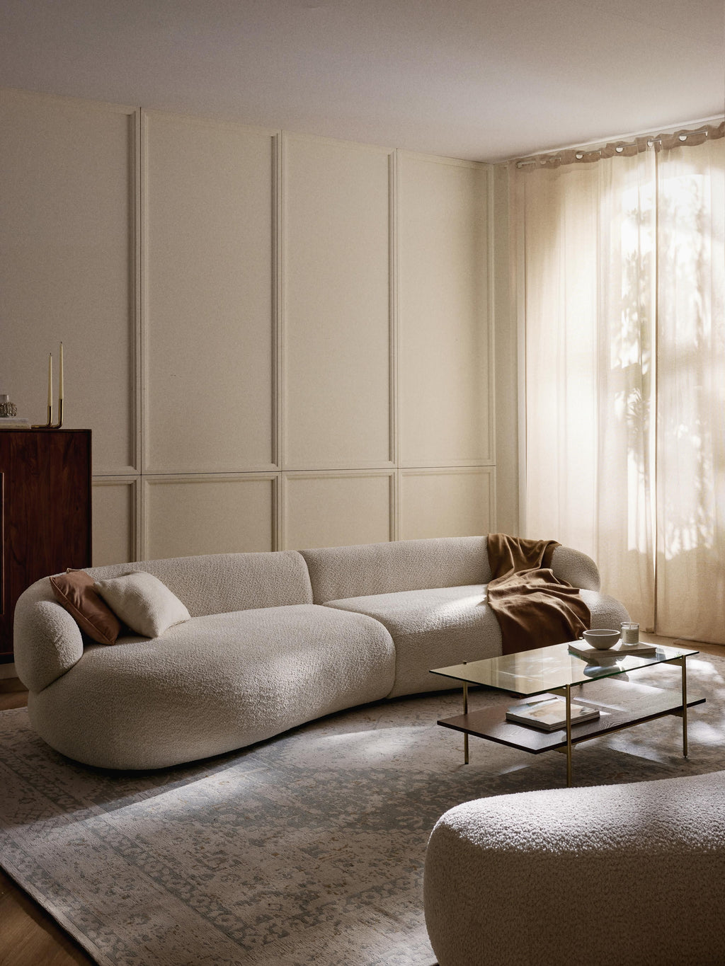Alba Teddy Bouclé Sofa (4-seater)