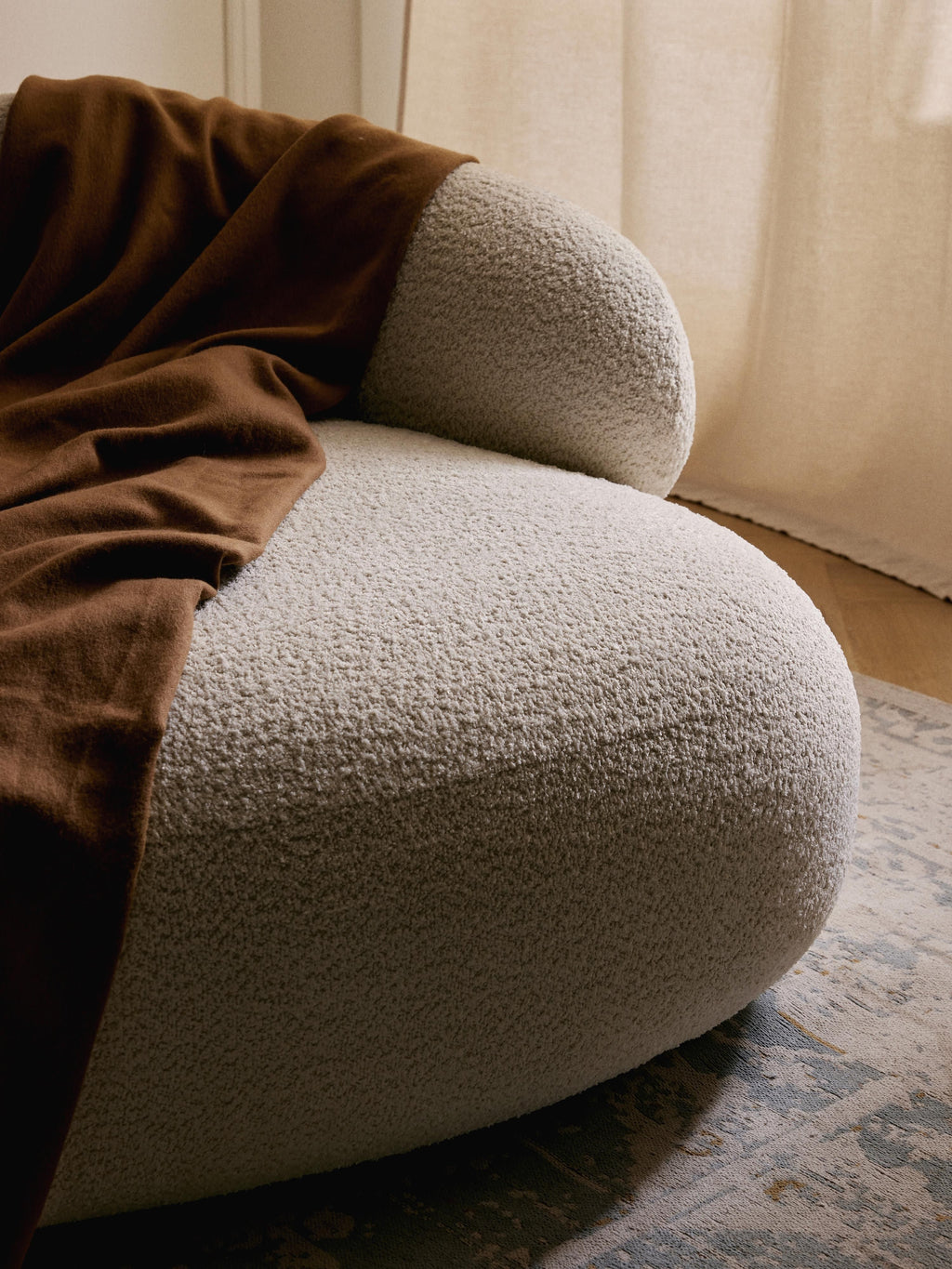 Alba Teddy Bouclé Sofa (4-seater)