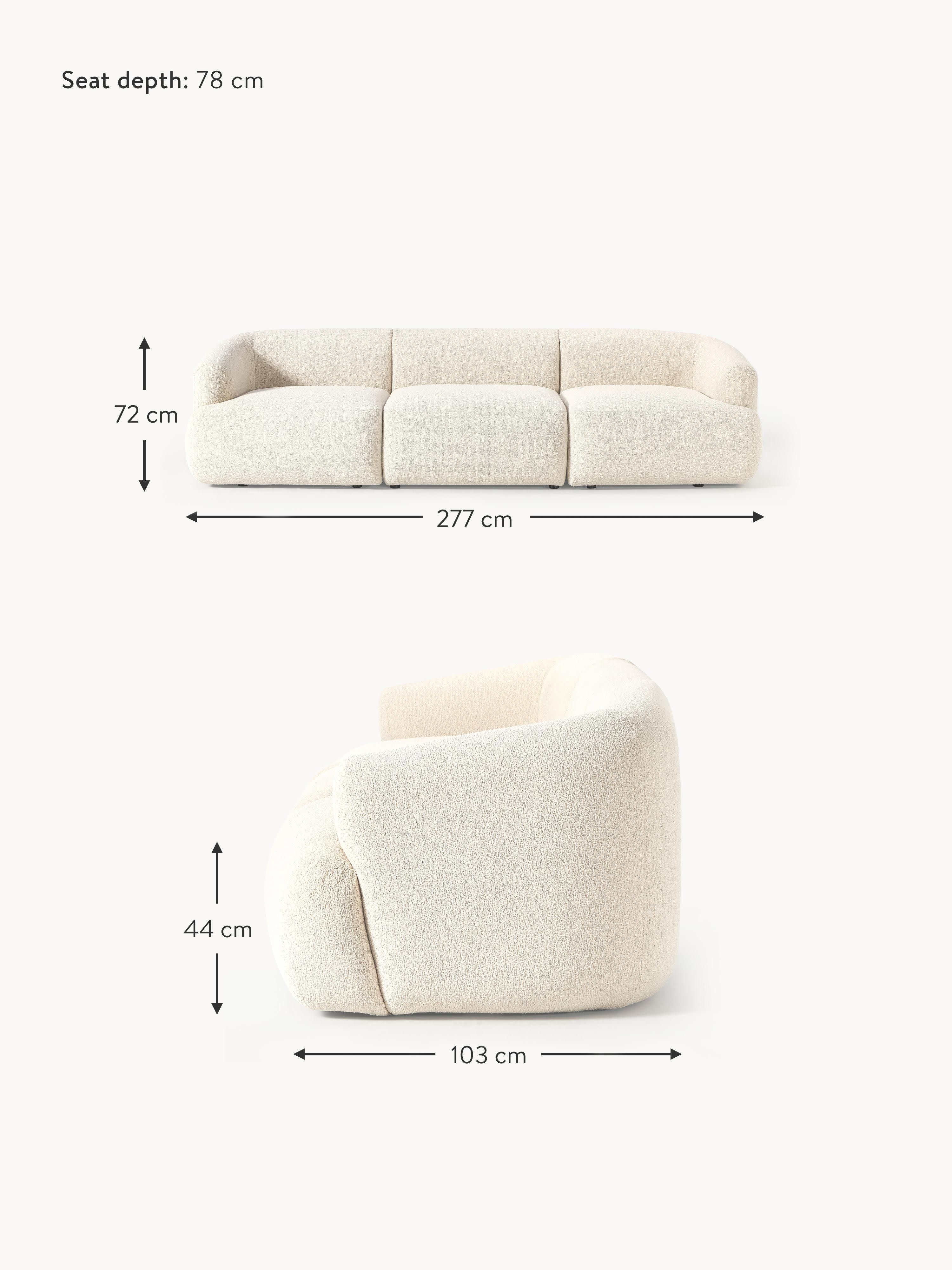 Sofia Modular Bouclé Sofa (4-seater)