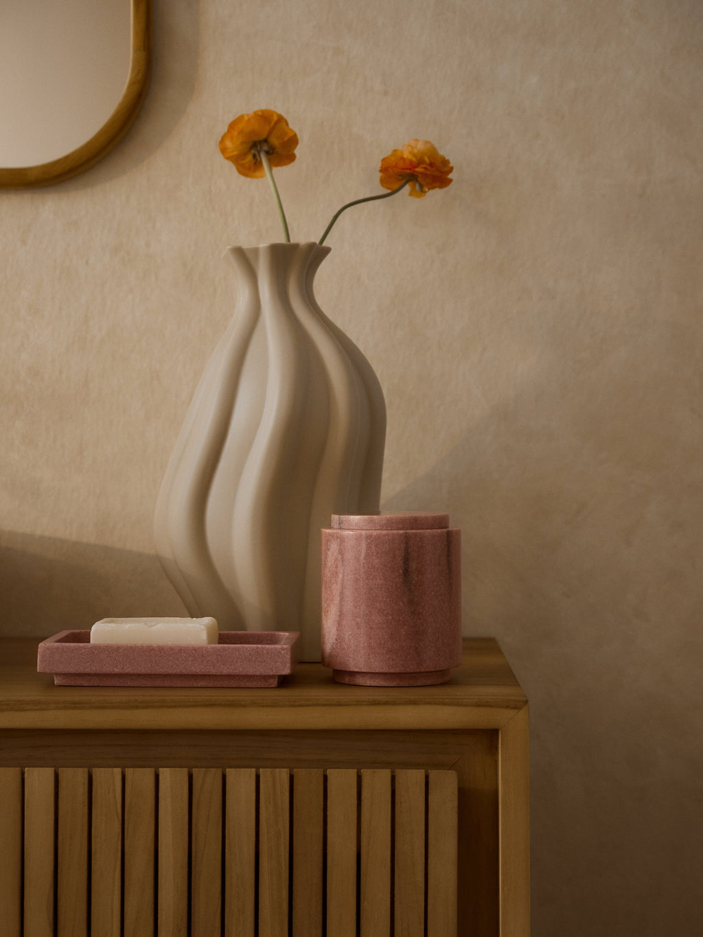 Blom Ceramic Vase, H 33 cm