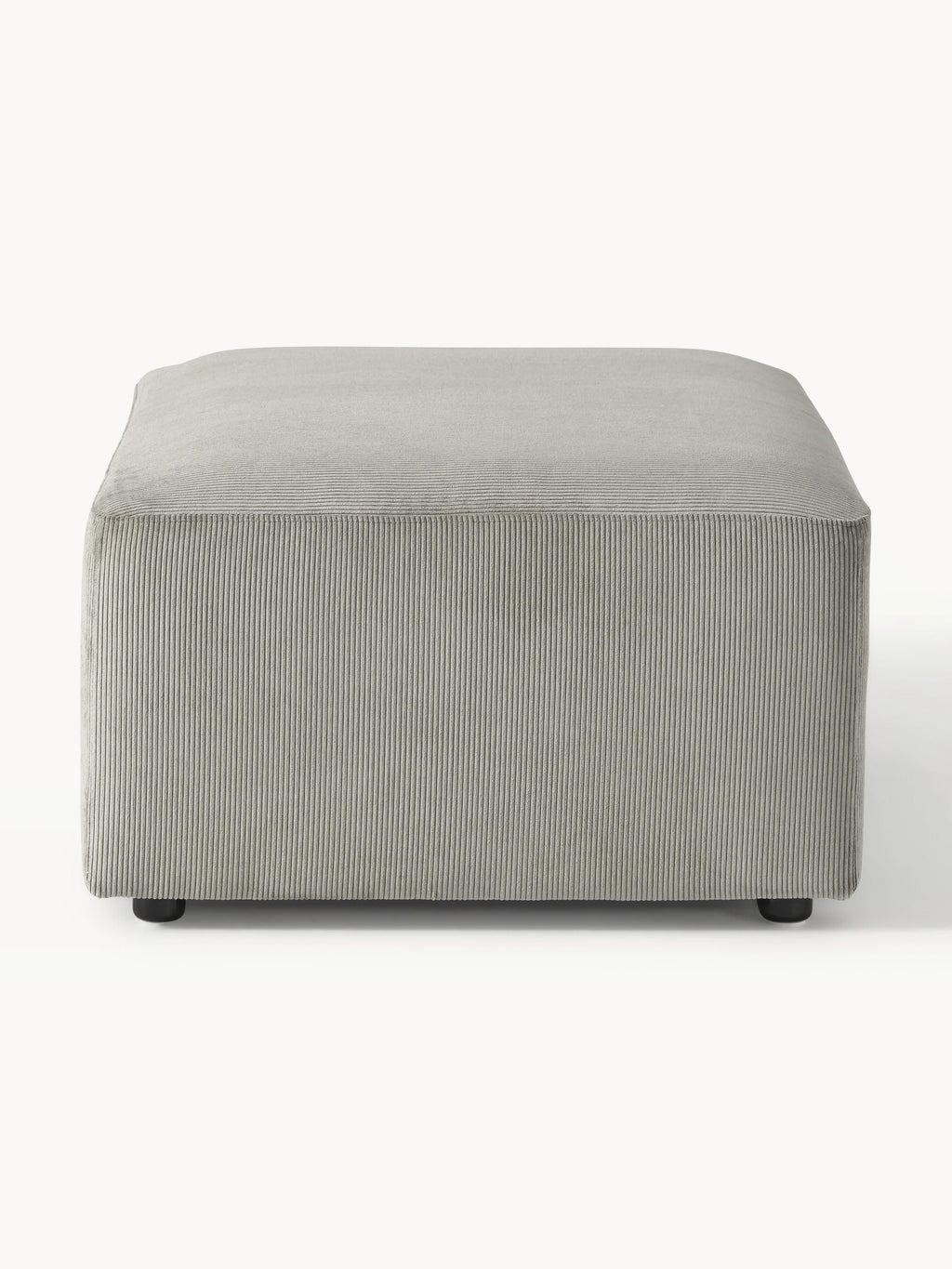 Melva Corduroy Ottoman, W 99 x D 72 cm