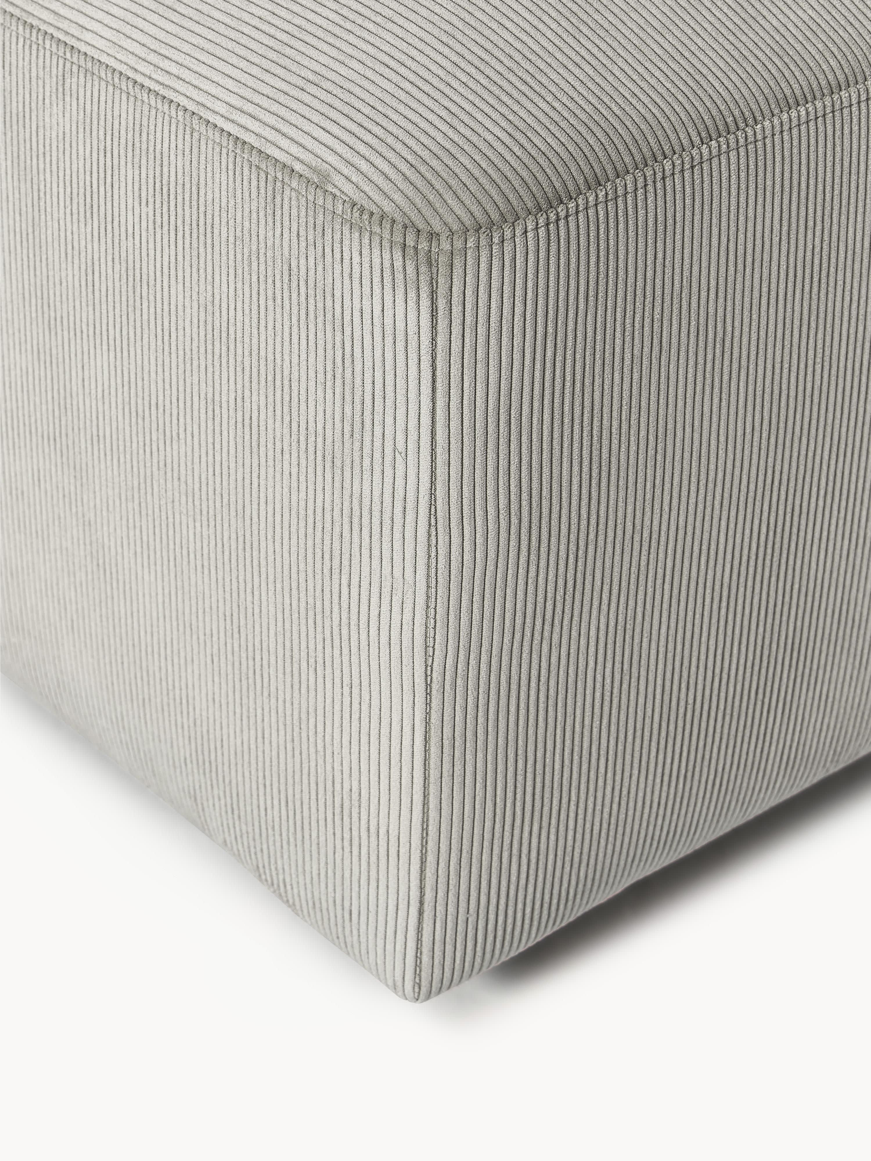 Melva Corduroy Ottoman, W 99 x D 72 cm