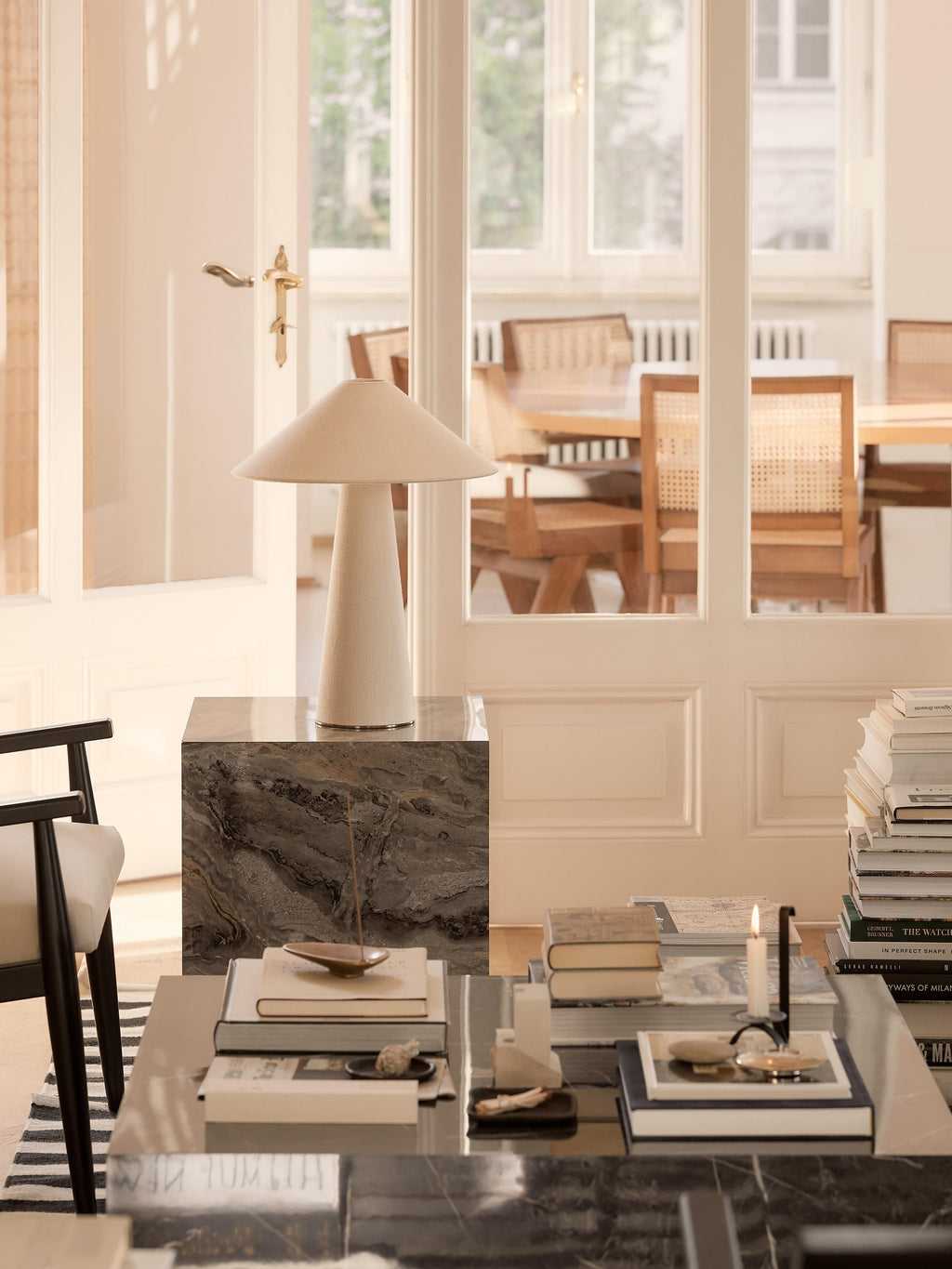 Ilena Large Linen Table Lamp