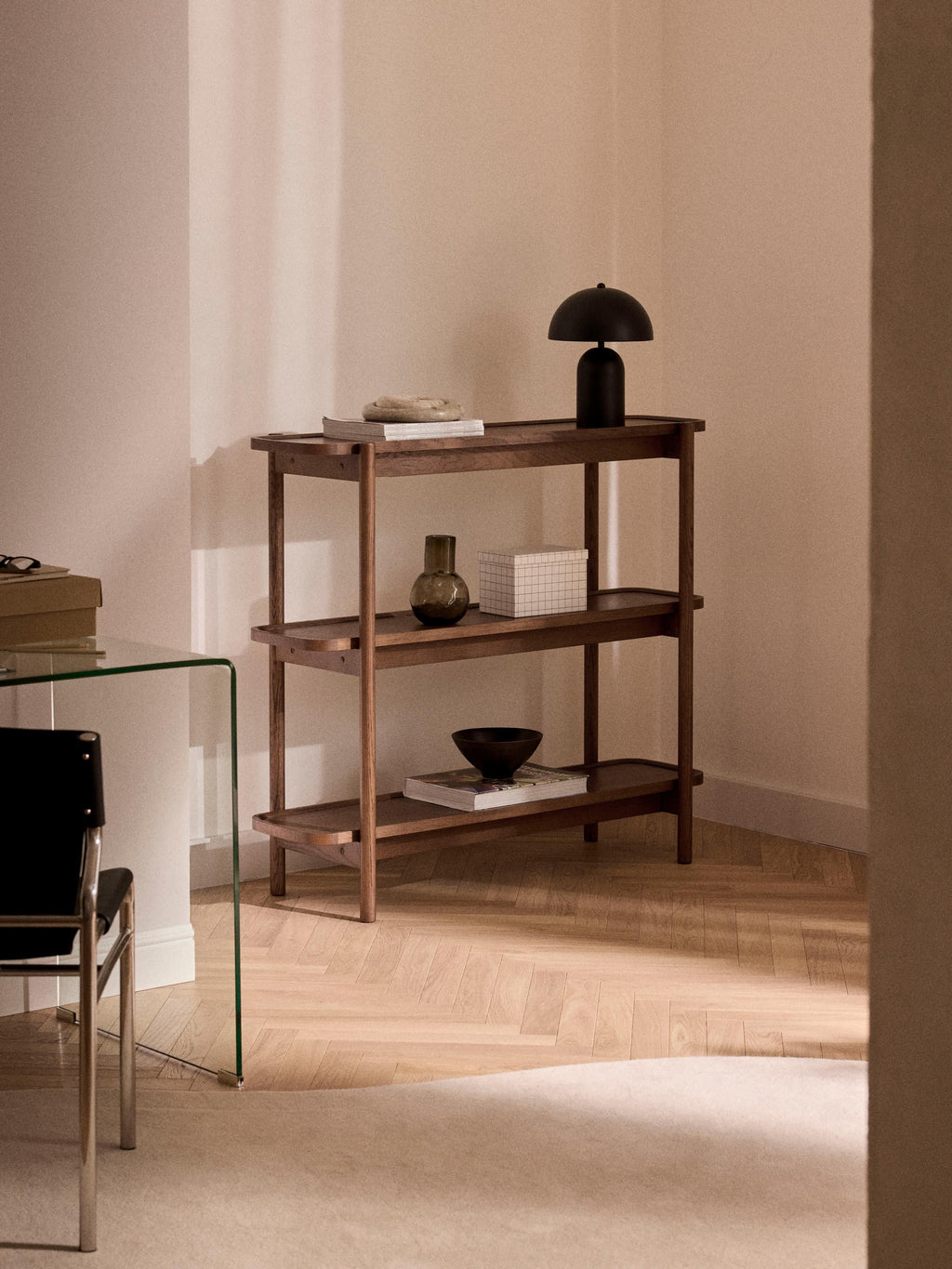 Libby Low Wooden Shelf