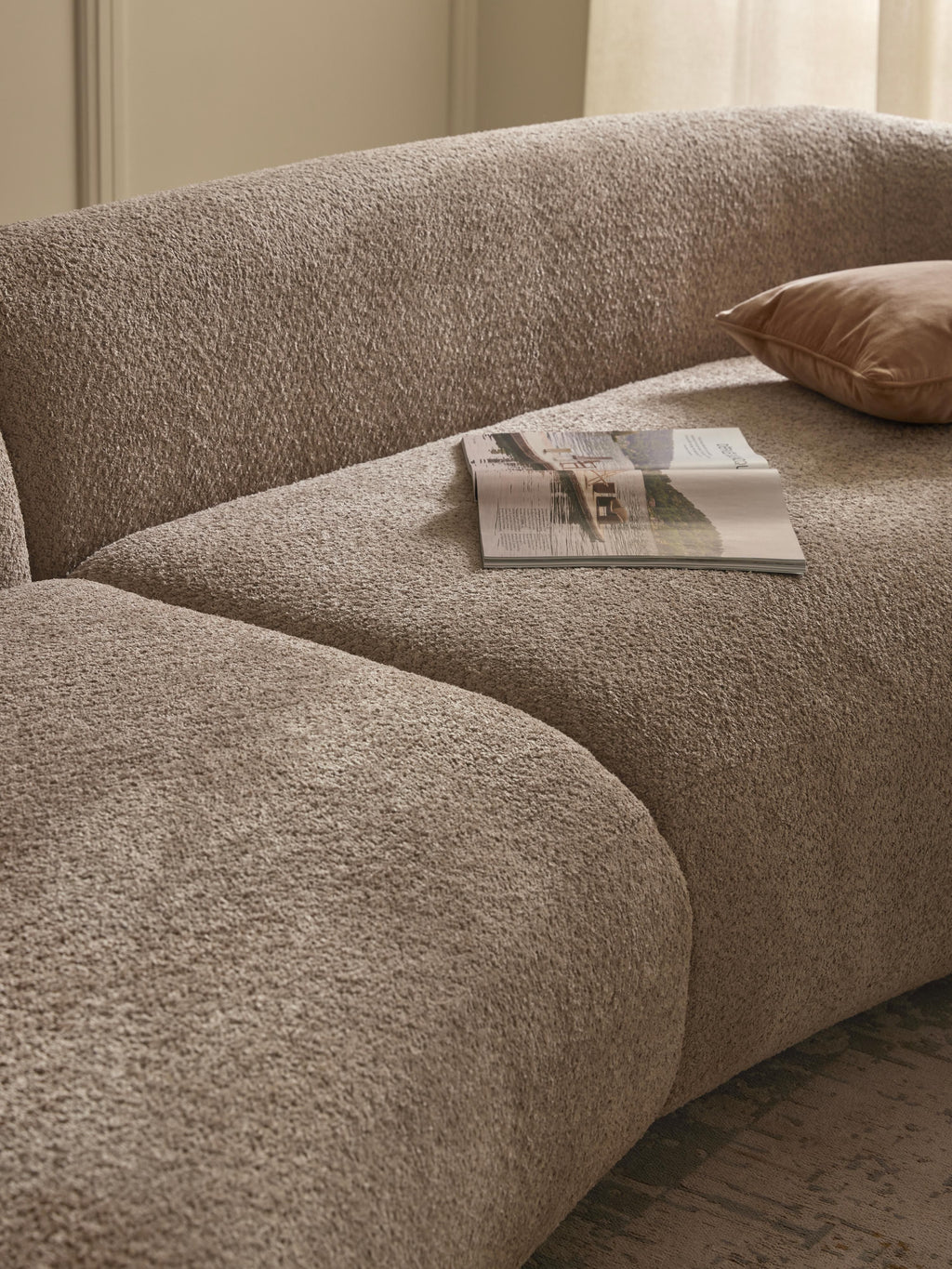 Alba Teddy Bouclé Sofa (4-seater)