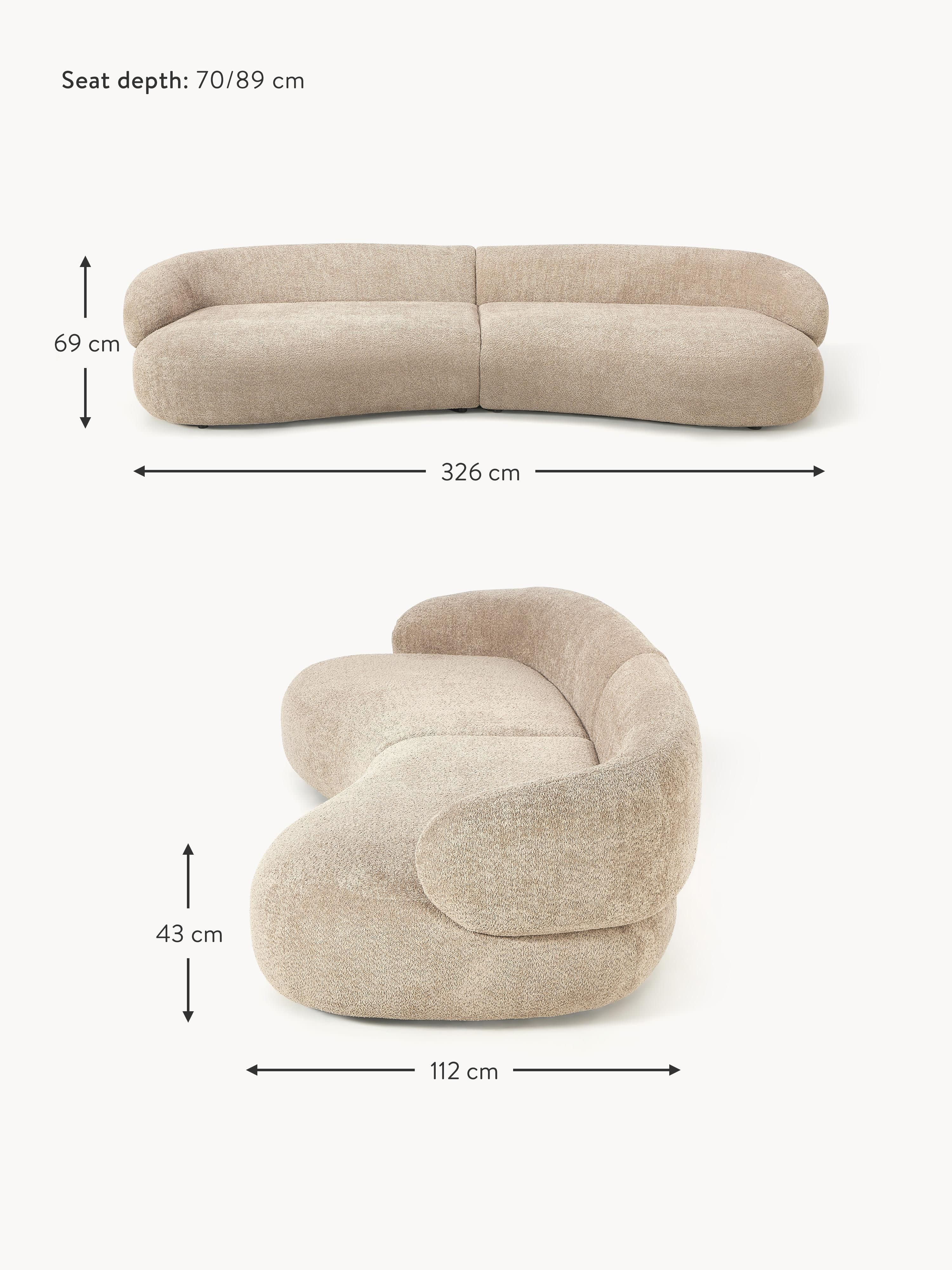 Alba Teddy Bouclé Sofa (4-seater)