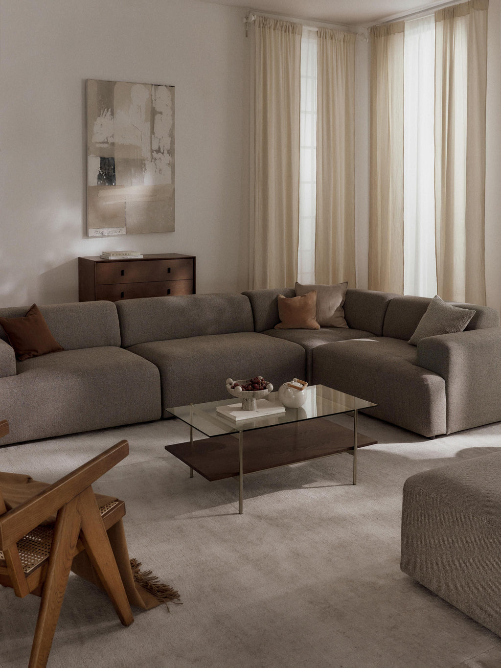 Melva Large Corner Sofa (4-seater)